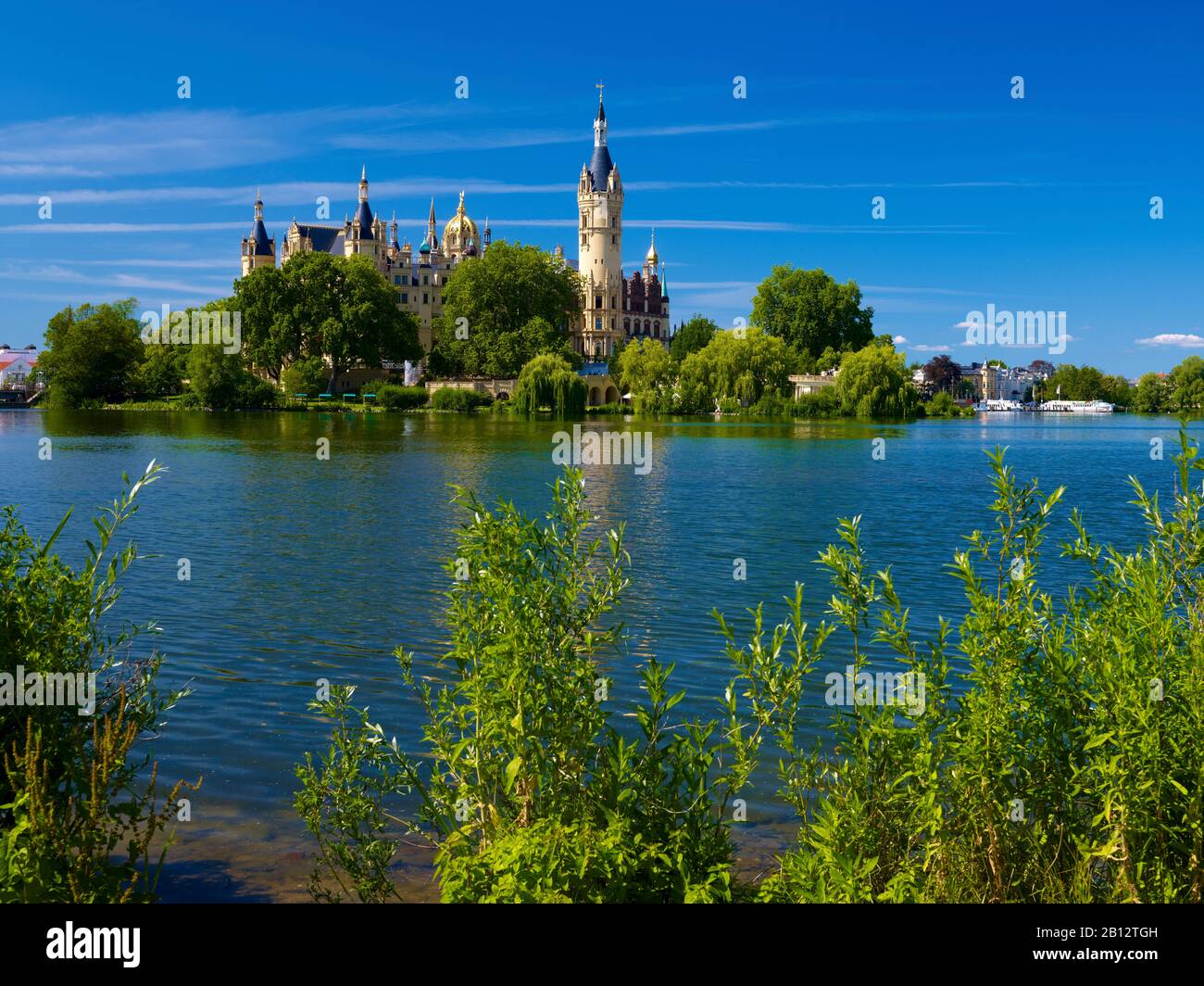 Schloss Schwerin, Mecklenburg-Vorpommern, Deutschland Stockfoto