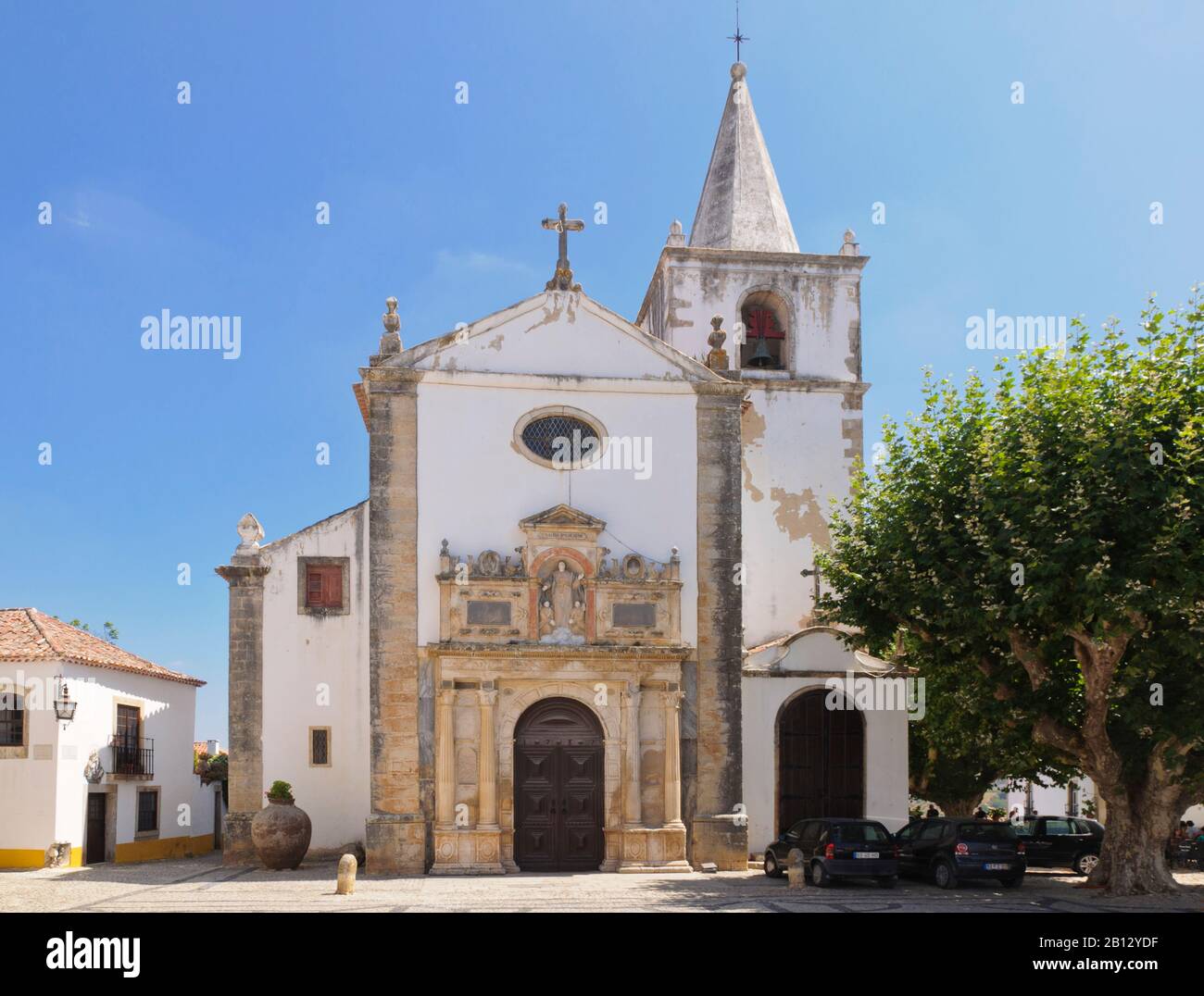 Iglesia de Santa Maria, Óbidos, Portugal, Europa Stockfoto