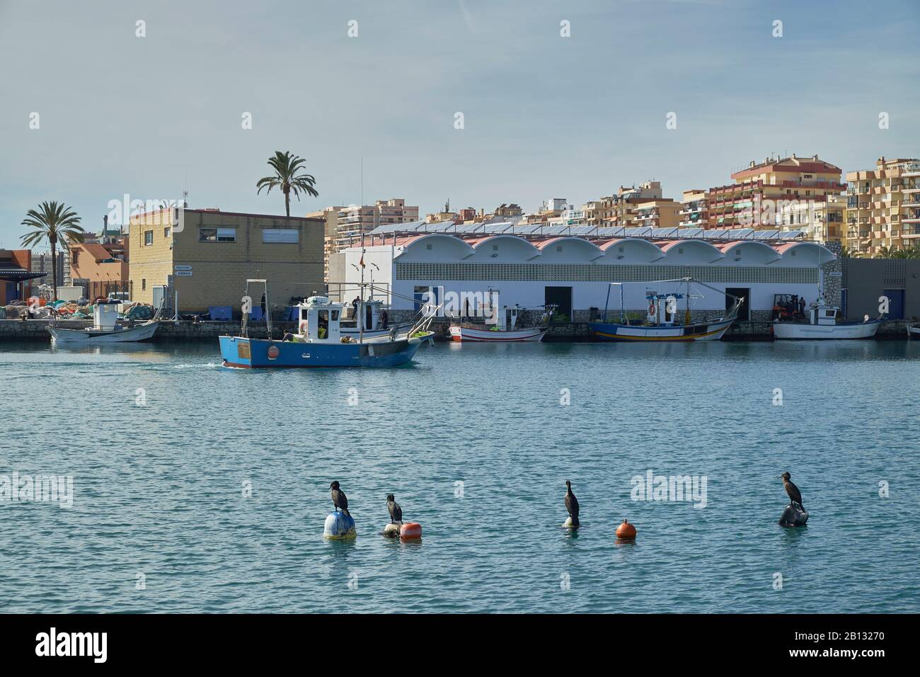Hafen von Fuengirola, Provinz Málaga, Andalusien, Spanien. Stockfoto