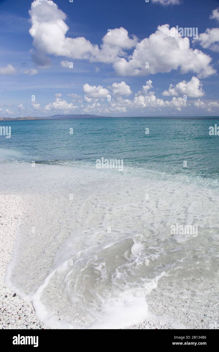 Das atemberaubende Meer am Strand von Stintino. Insel Sardinien, Italien Stockfoto