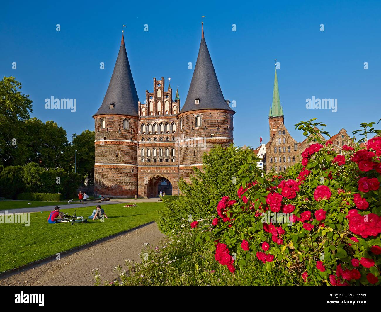 Holstentor, Hansestadt Lübeck, Schleswig-Holstein, Deutschland Stockfoto