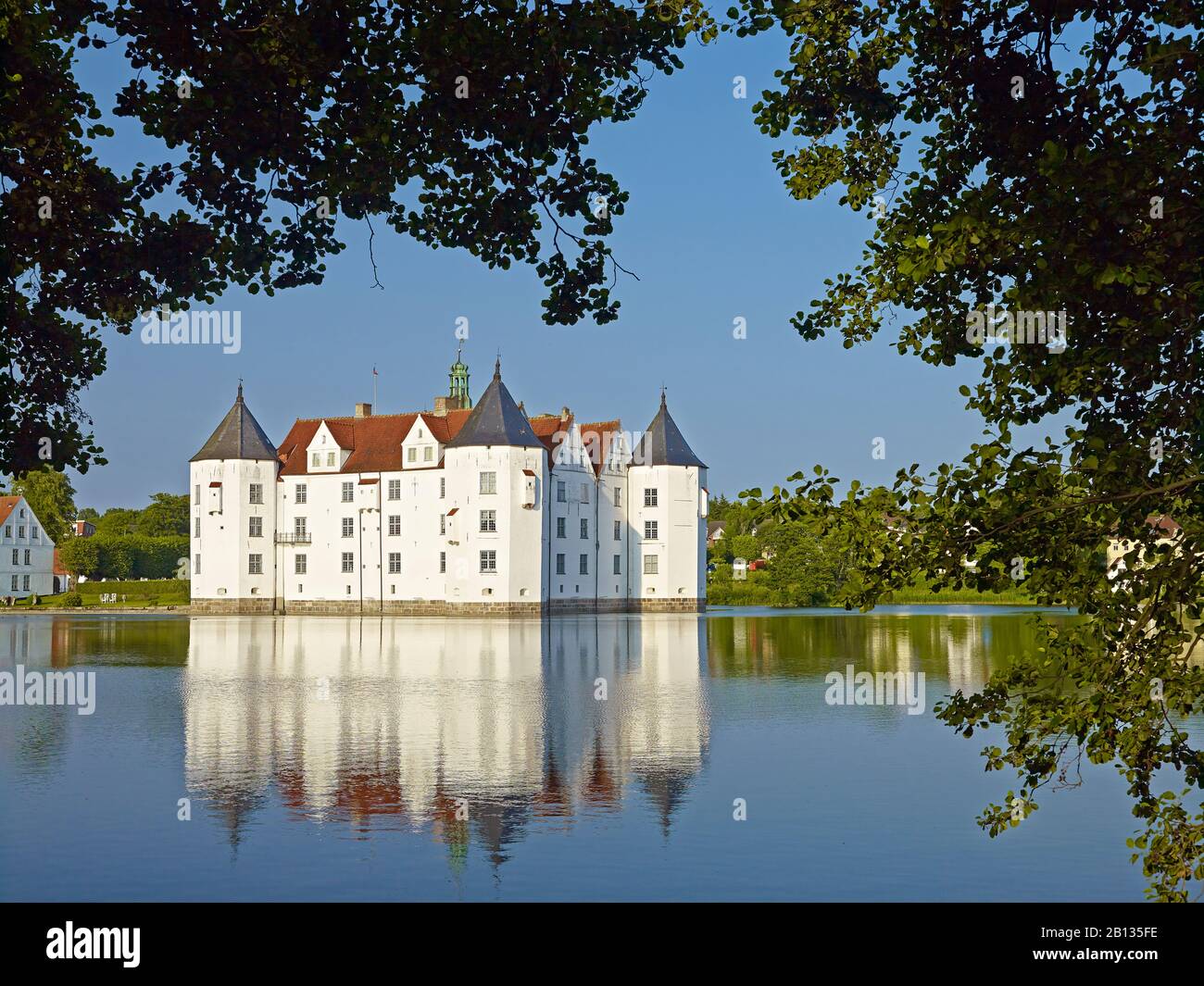 Wasserschloss Glücksburg, Schleswig-Flensburg, Schleswig-Holstein, Deutschland Stockfoto