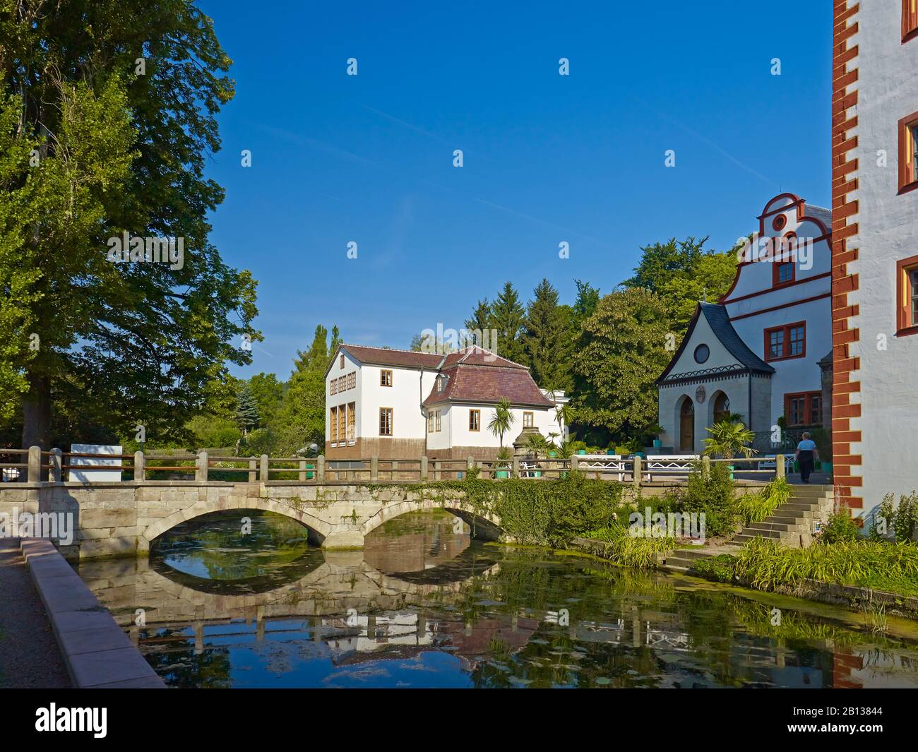 Liebhabertheater mit Schloss Großkochberg in der thüringischen, thüringischen, deutschen Stockfoto