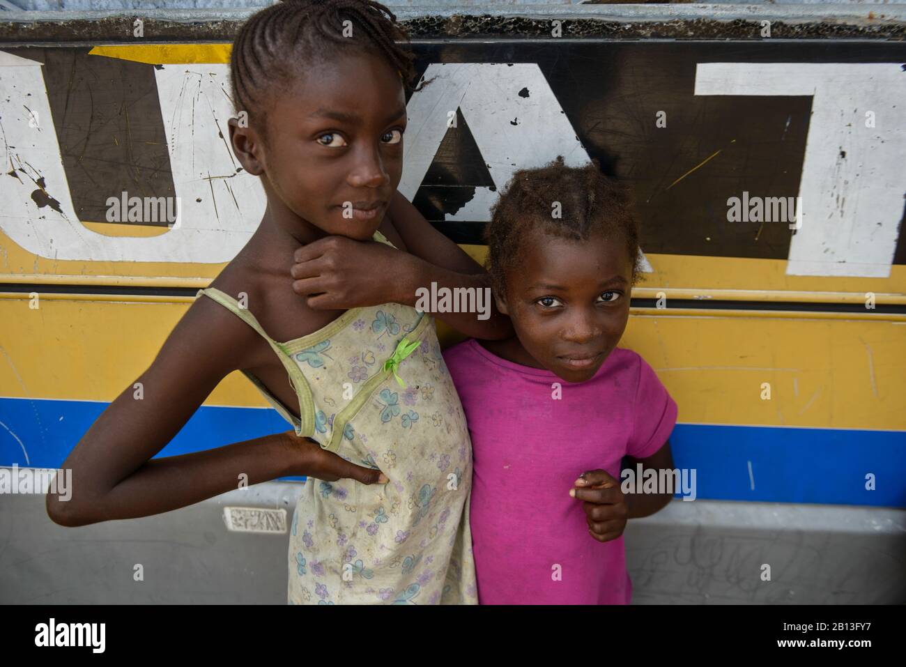 Kinder, Demokratische Republik Kongo, Afrika Stockfoto