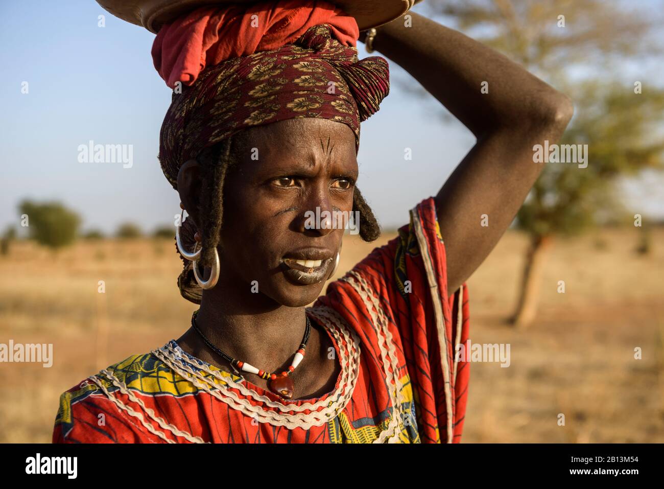 Fulani-Nomaden der Bel'ah-Gruppe der Sahelzone, Burkina Faso Stockfoto