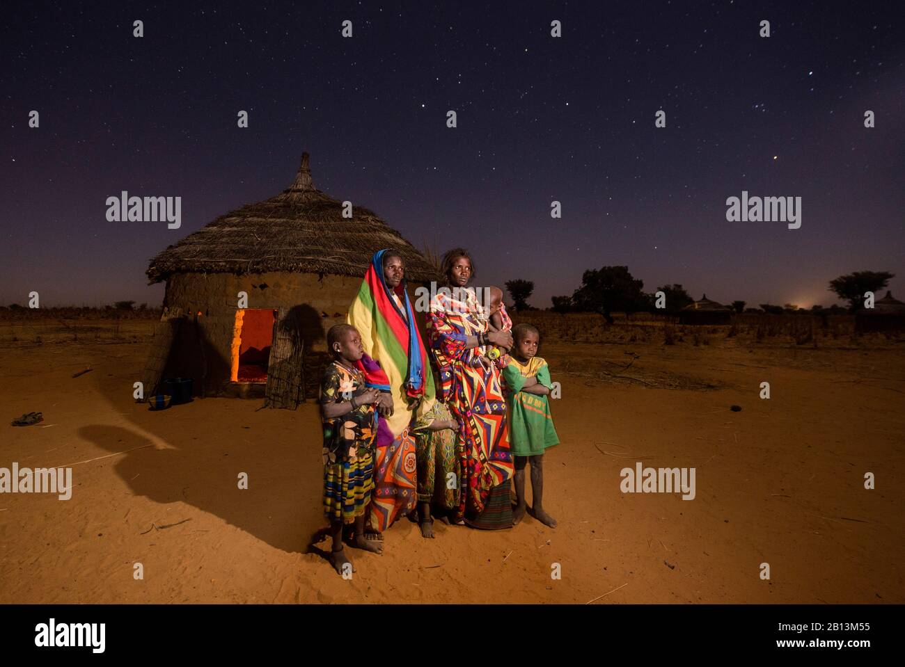 Fulani-Nomaden der Sahelzone, Burkina Faso Stockfoto
