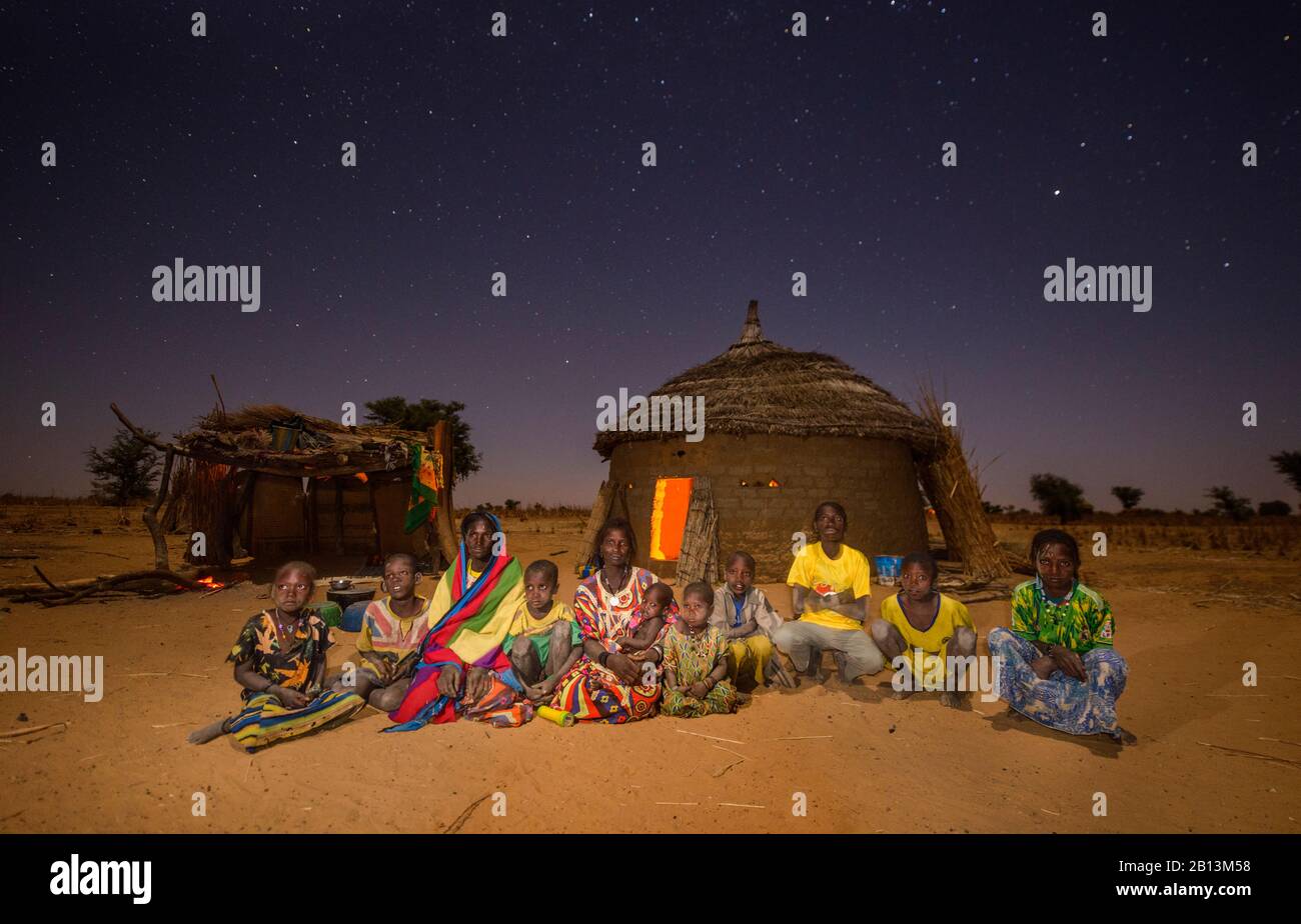 Fulani-Nomaden der Sahelzone, Burkina Faso Stockfoto