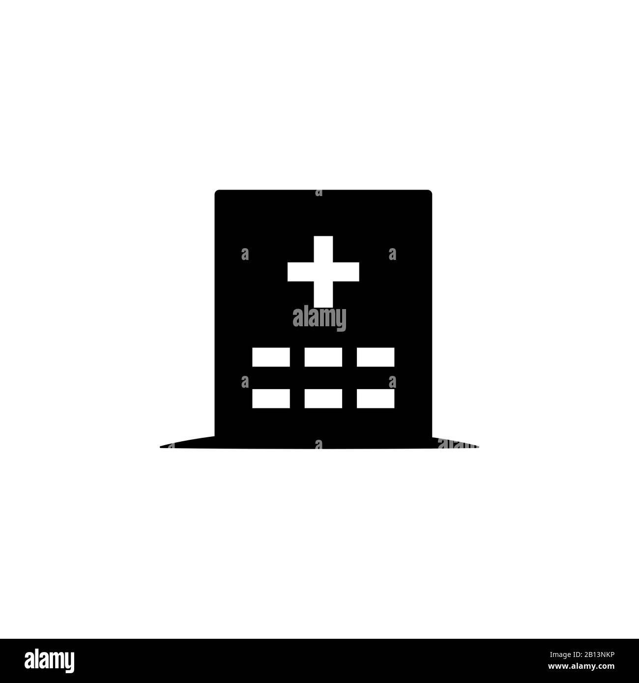 Vektorvorlage für das Design von Krankenhaus-Symbolen Stockfoto