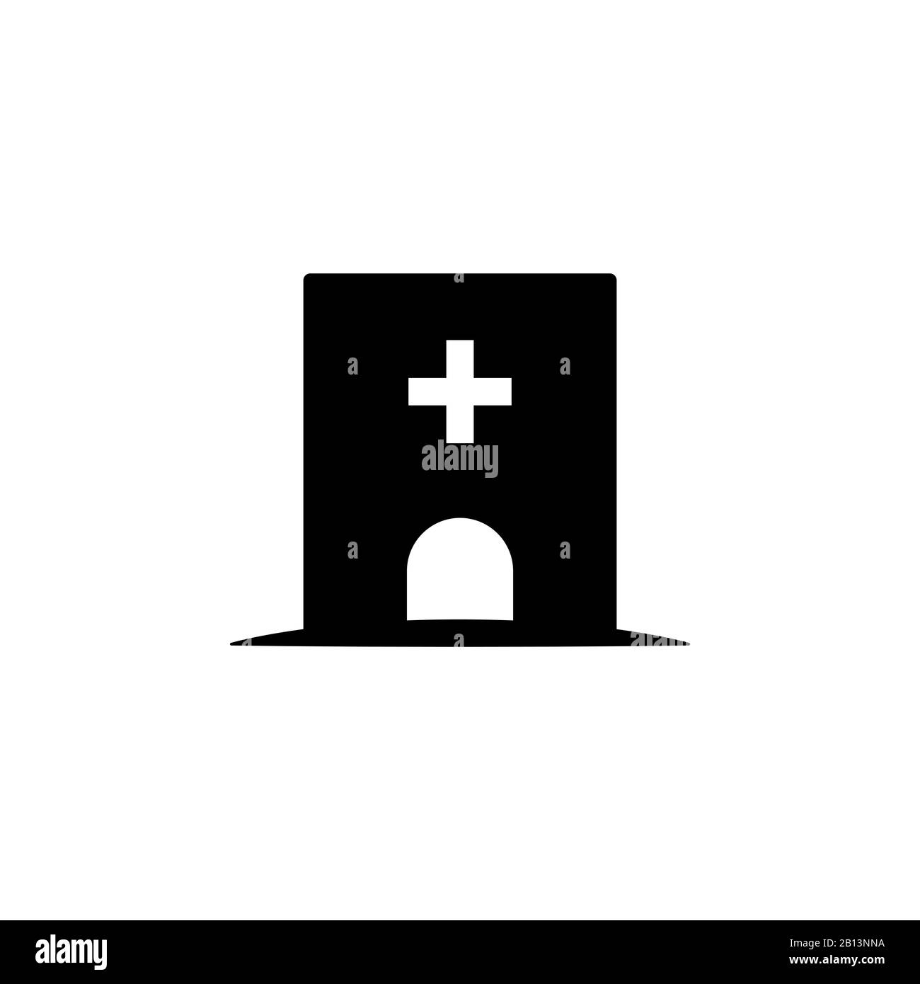 Vektorvorlage für das Design von Krankenhaus-Symbolen Stockfoto