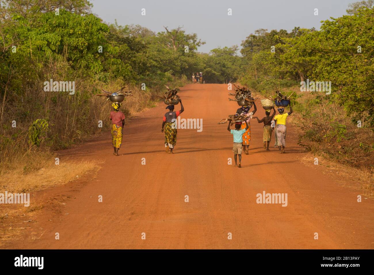 Straßen der nördlichen Elfenbeinküste (Elfenbeinküste) Stockfoto