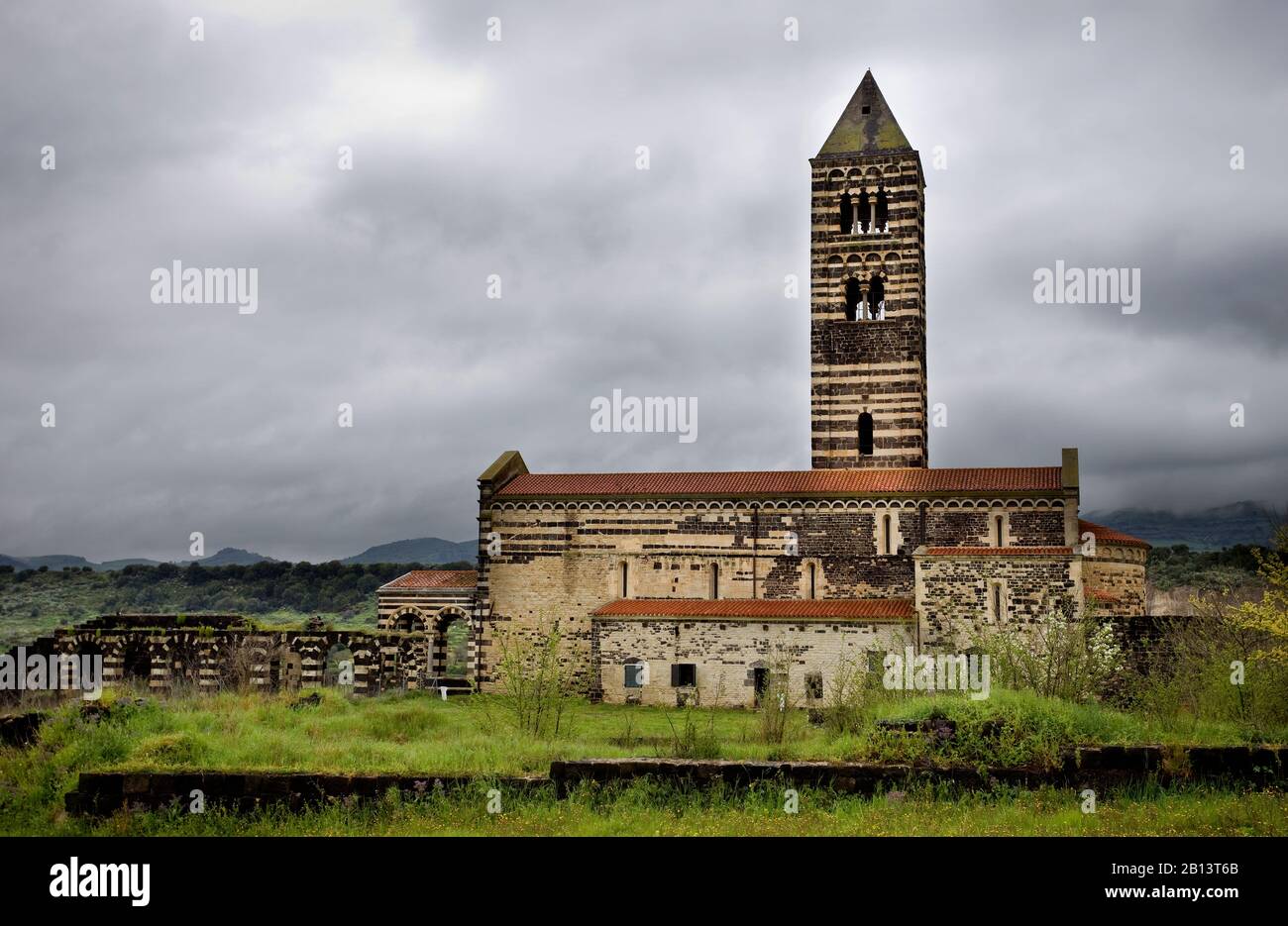 Kirche St. Maria de Saccargia (Sardinien, Italien) Stockfoto