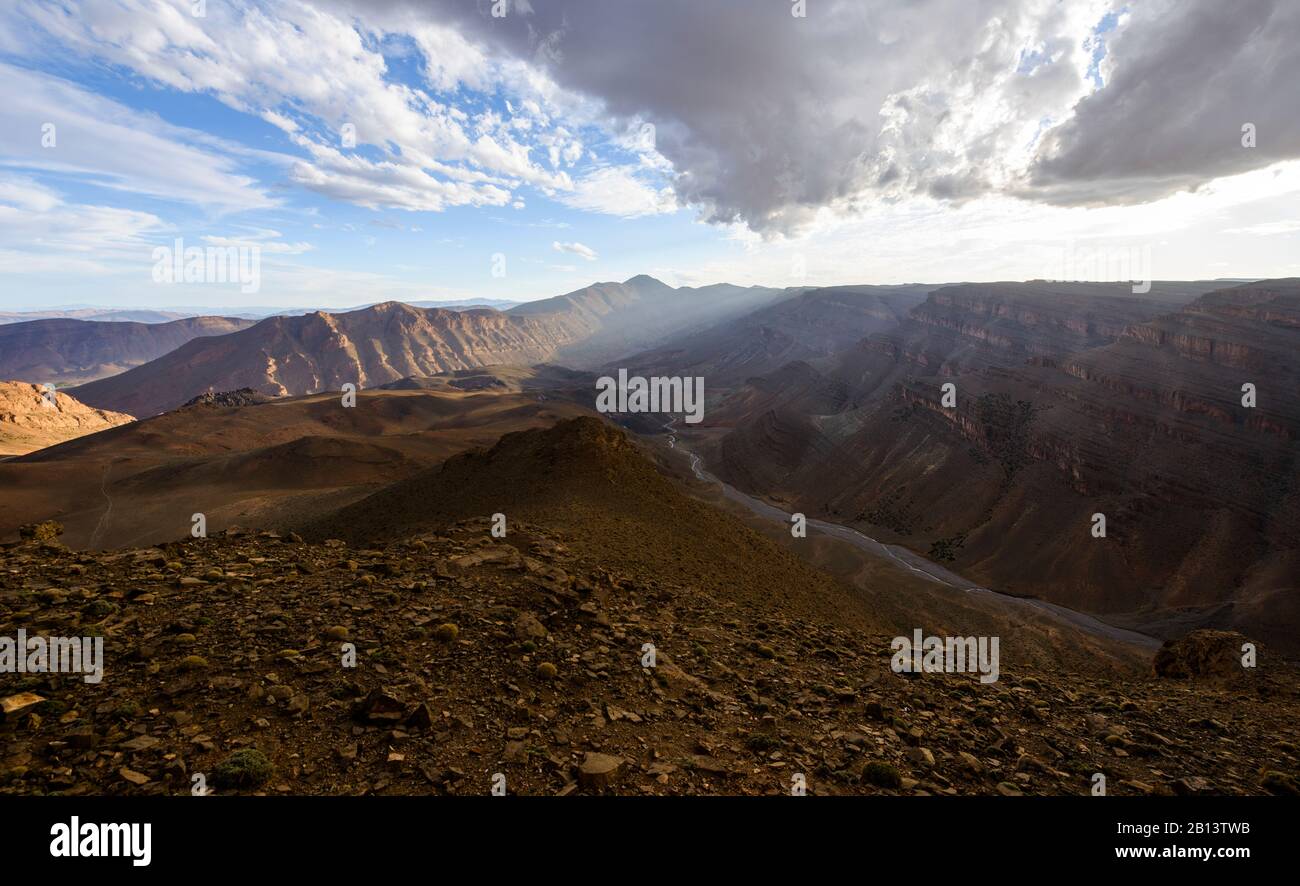 Schluchten des Hohen Atlas. Marokko Stockfoto
