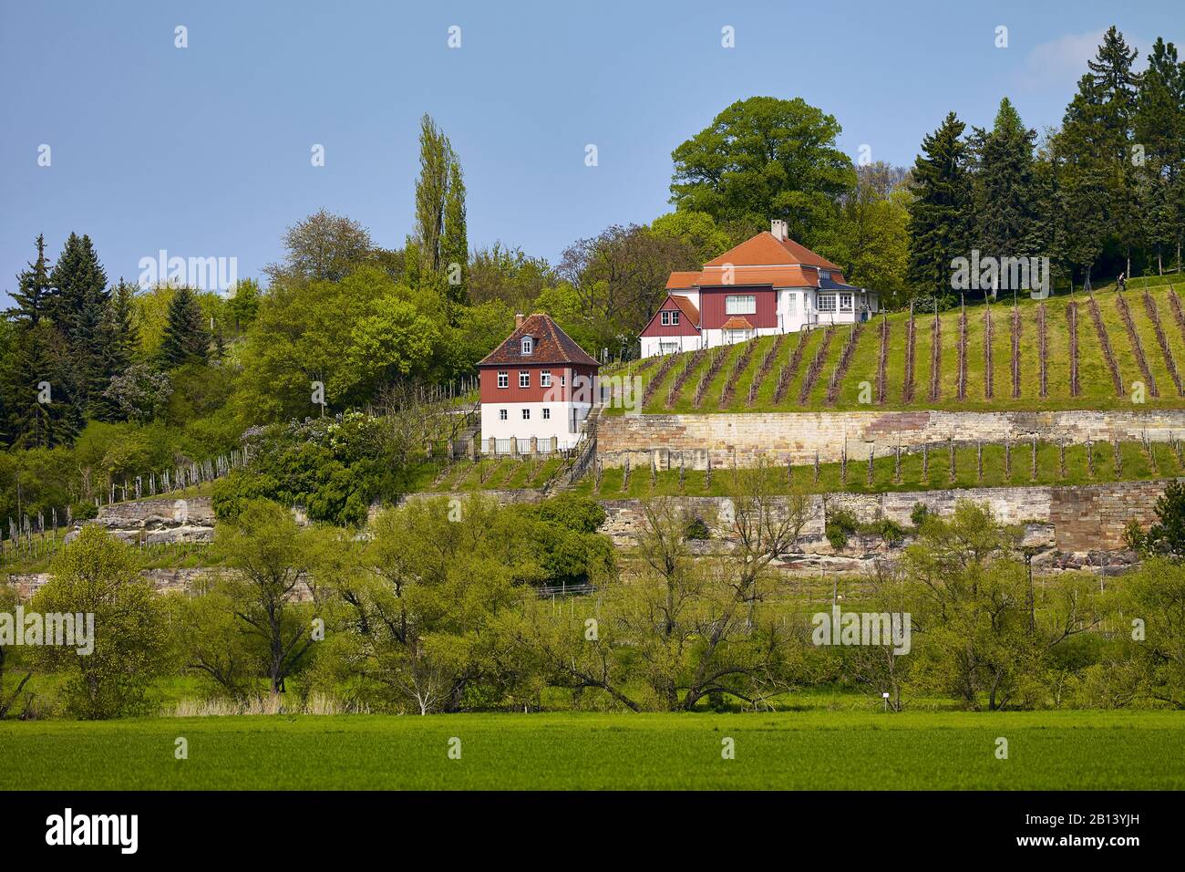 Klinger Haus im Weinberg, Großjena, Naumburg, Burgenlandkreis, Sachsen-Anhalt Stockfoto