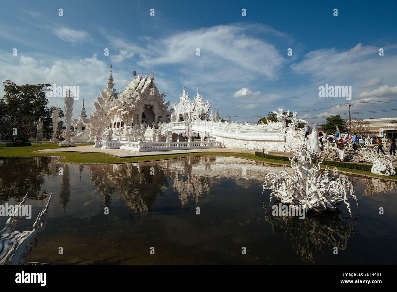 Wat Rong Khun Tempel, Chiang Rai, Thailand Stockfoto