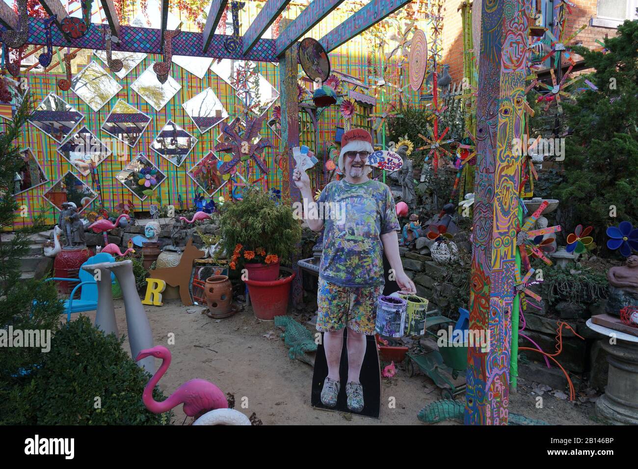 Pittsburgh, Randyland in der Nähe des Mattress Factory modern Art Museum Stockfoto