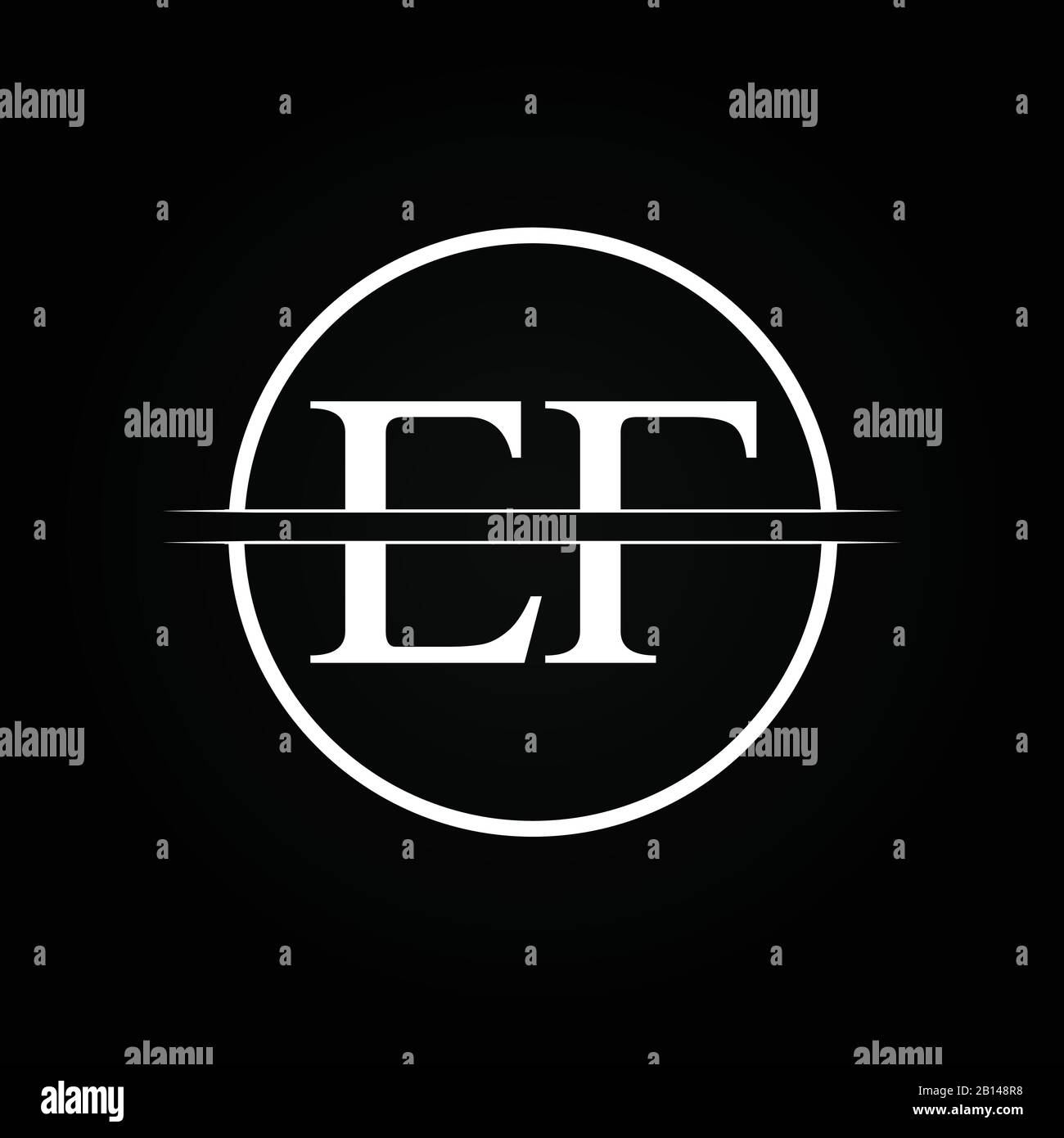 Vorlage für den ersten EF Letter Linked Logo Business Vector. Kreatives EF-Logo Design Stock Vektor
