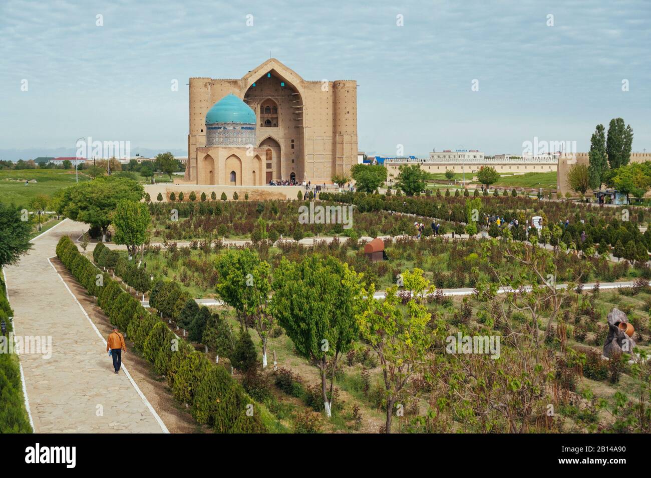 Türkistan, Kasachstan, Mausoleum von Hodja Ahmad Yasawi Stockfoto