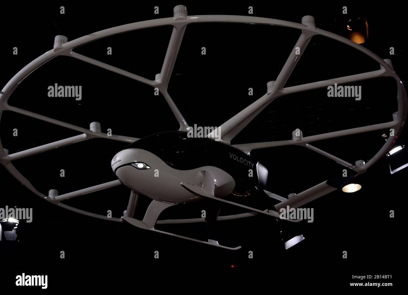 Drohnenanzeige auf der Auto Expo India Stockfoto