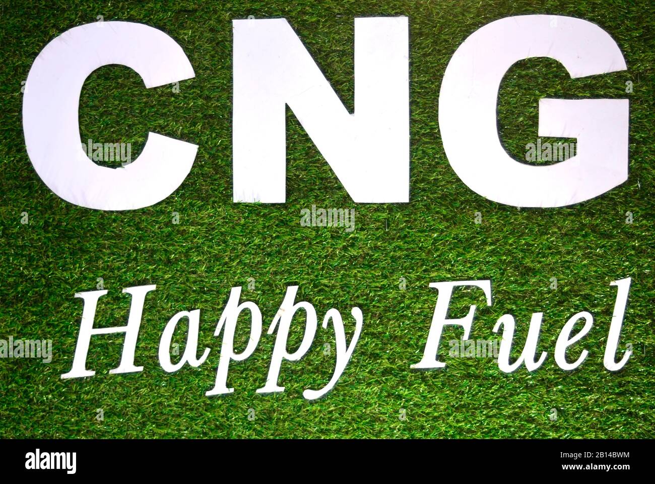 CNG Happy Fuel Stockfoto