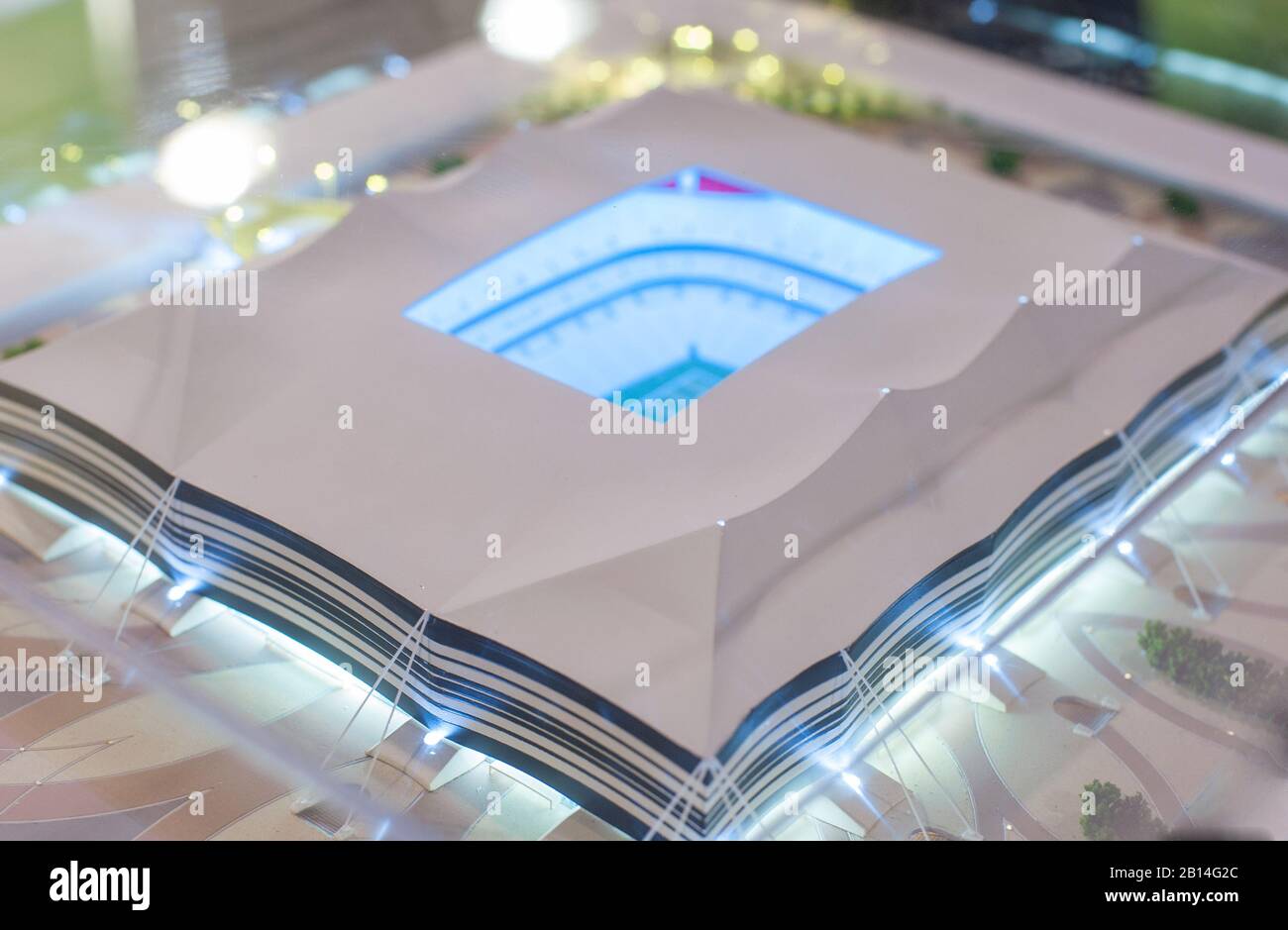 Dezember 2017 Moskau, Russland. Er wird das Finale des Al Bayt Stadium C Al Khor City bestreiten, in dem die Spiele der FIFA WM 2022 in Katar stattfinden Stockfoto