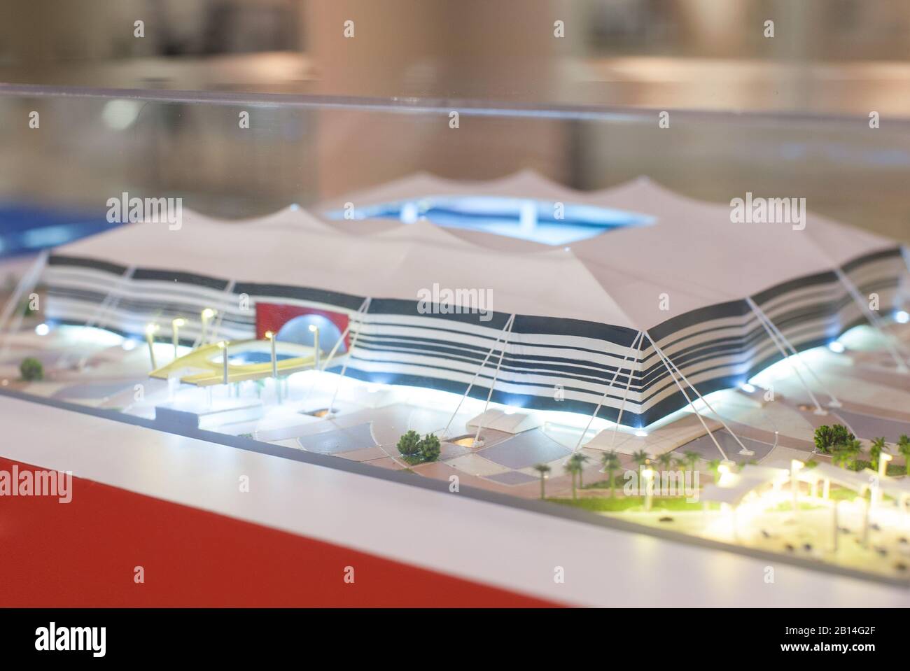 Dezember 2017 Moskau, Russland. Er wird das Finale des Al Bayt Stadium C Al Khor City bestreiten, in dem die Spiele der FIFA WM 2022 in Katar stattfinden Stockfoto