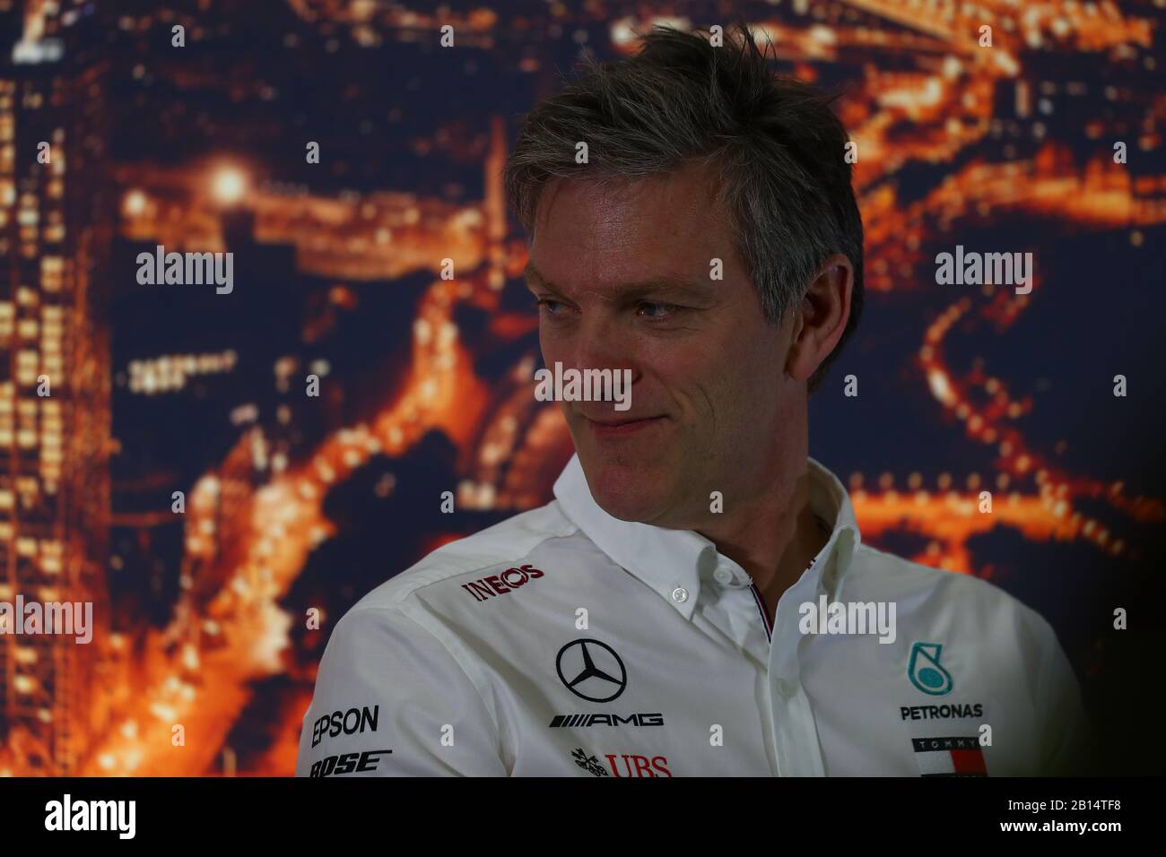 James Allison Mercedes-Ingenieur von AMG F1, Formel-1-Weltmeisterschaft 2020, Wintertesttage #1 2020 Barcelona, 19. Bis 21. Februar 2020. Stockfoto