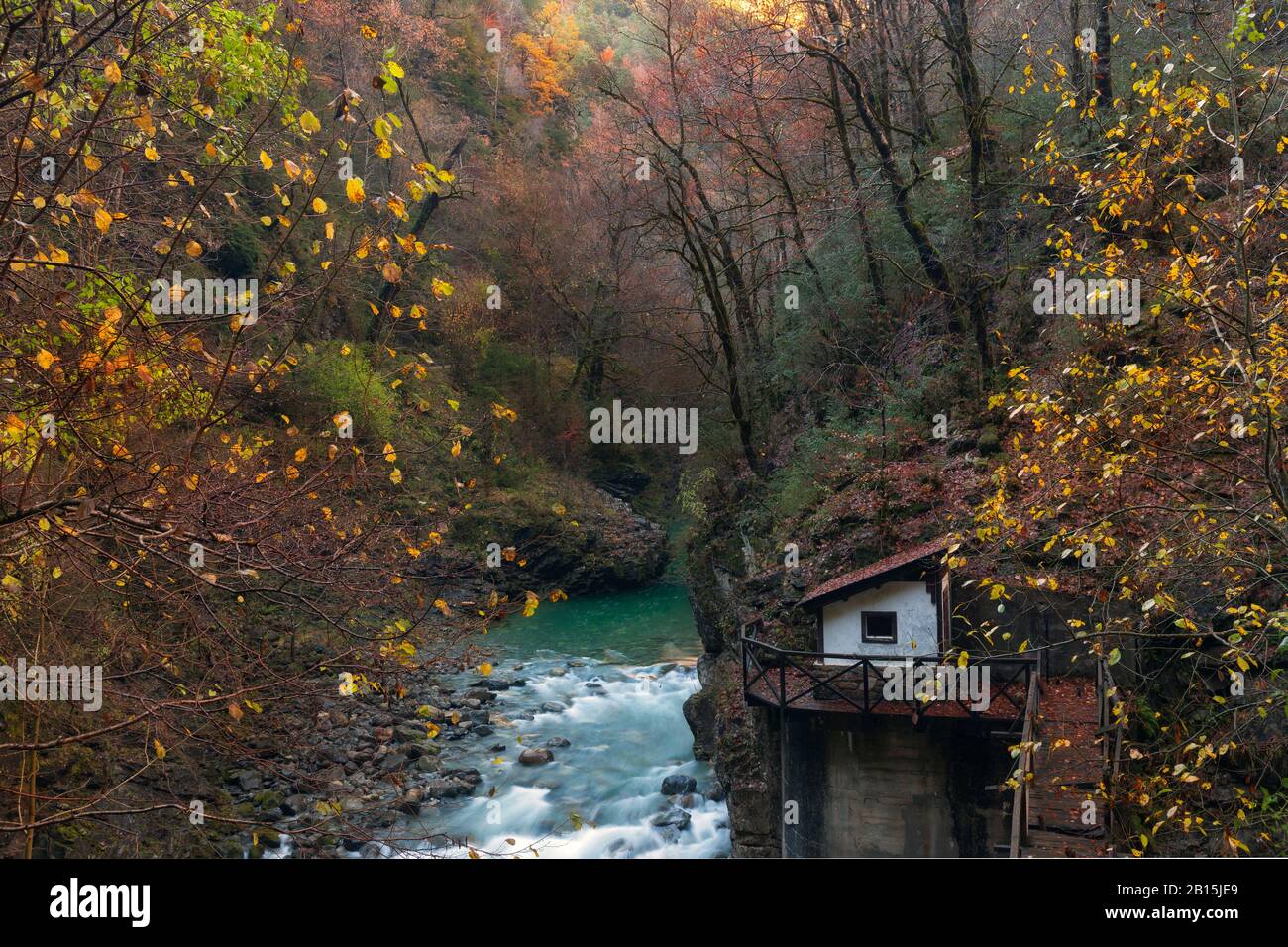 Añisclo Canyon. Nationalpark von Ordesa und Monte Perdido. Pyrenäen von Aragon. Spanien Stockfoto