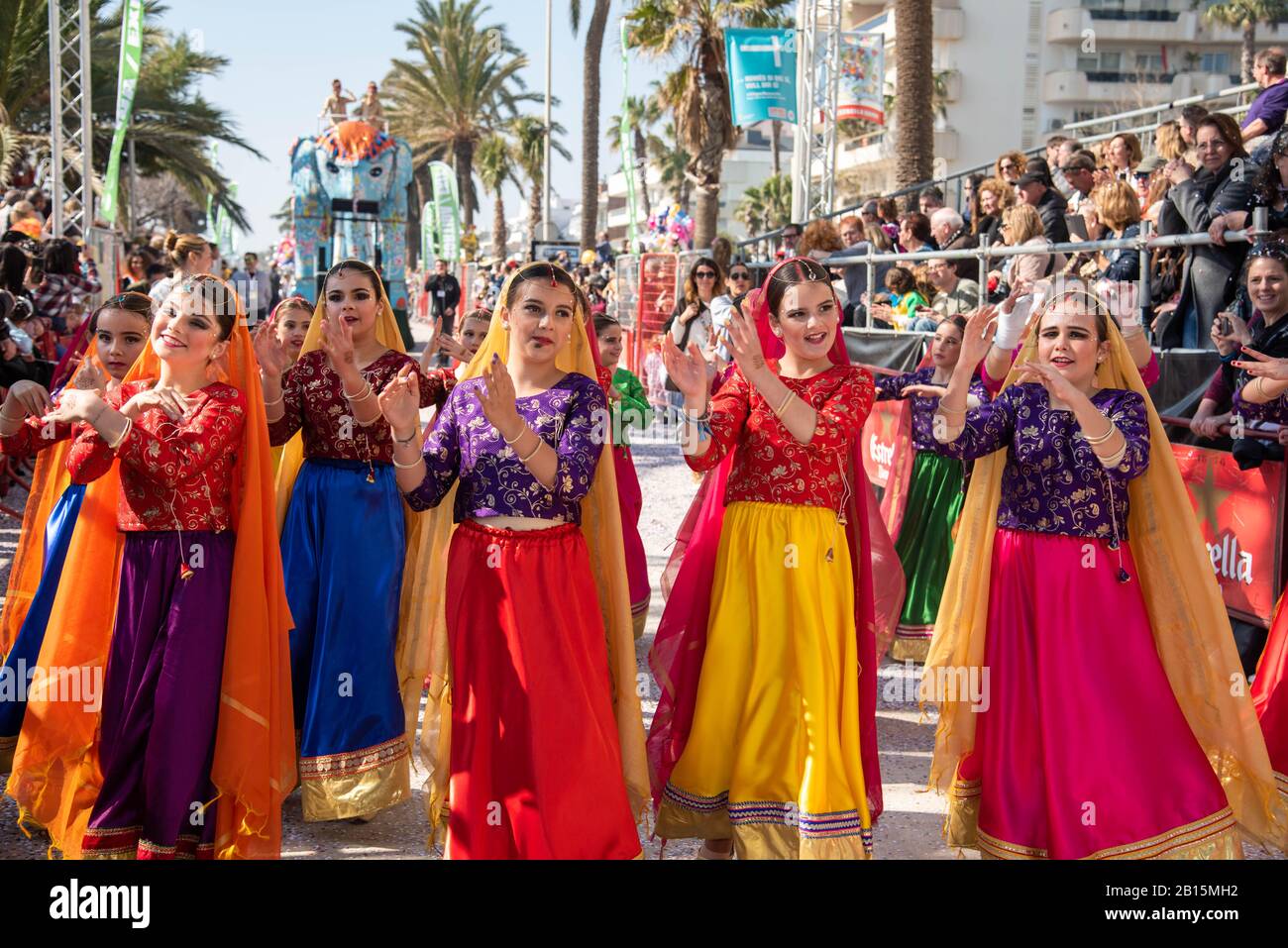 SITGES BARCELONA 2020/ CARNAVAL DE SITGES RÚA INFANTIL 23/02/200 Stockfoto