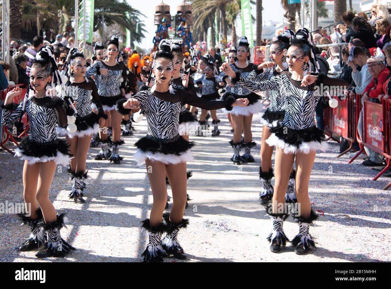 SITGES BARCELONA 2020/ CARNAVAL DE SITGES RÚA INFANTIL 23/02/200 Stockfoto