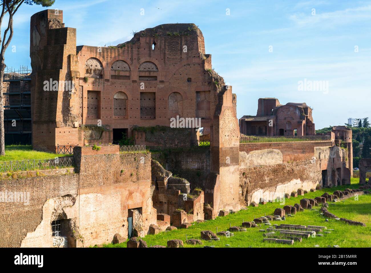 Das Domitian-Stadion auf dem Palatin in Rom, Italien Stockfoto