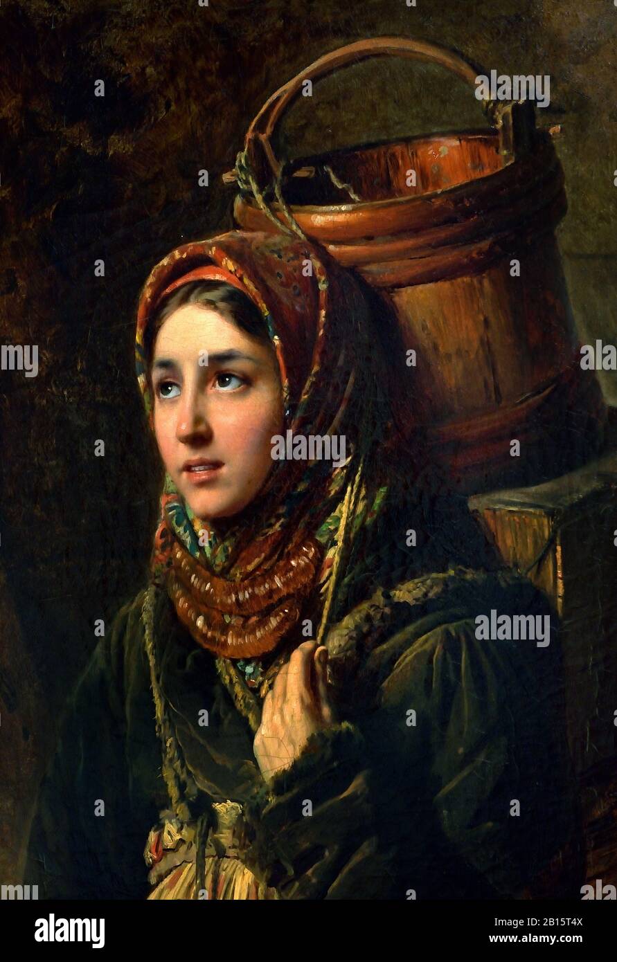 Heringsverkäufer Konstantin Jegorowitsch Makovsky (1834-1915 einflussreicher russischer Maler, Russland, Russisch, Föderation, Stockfoto