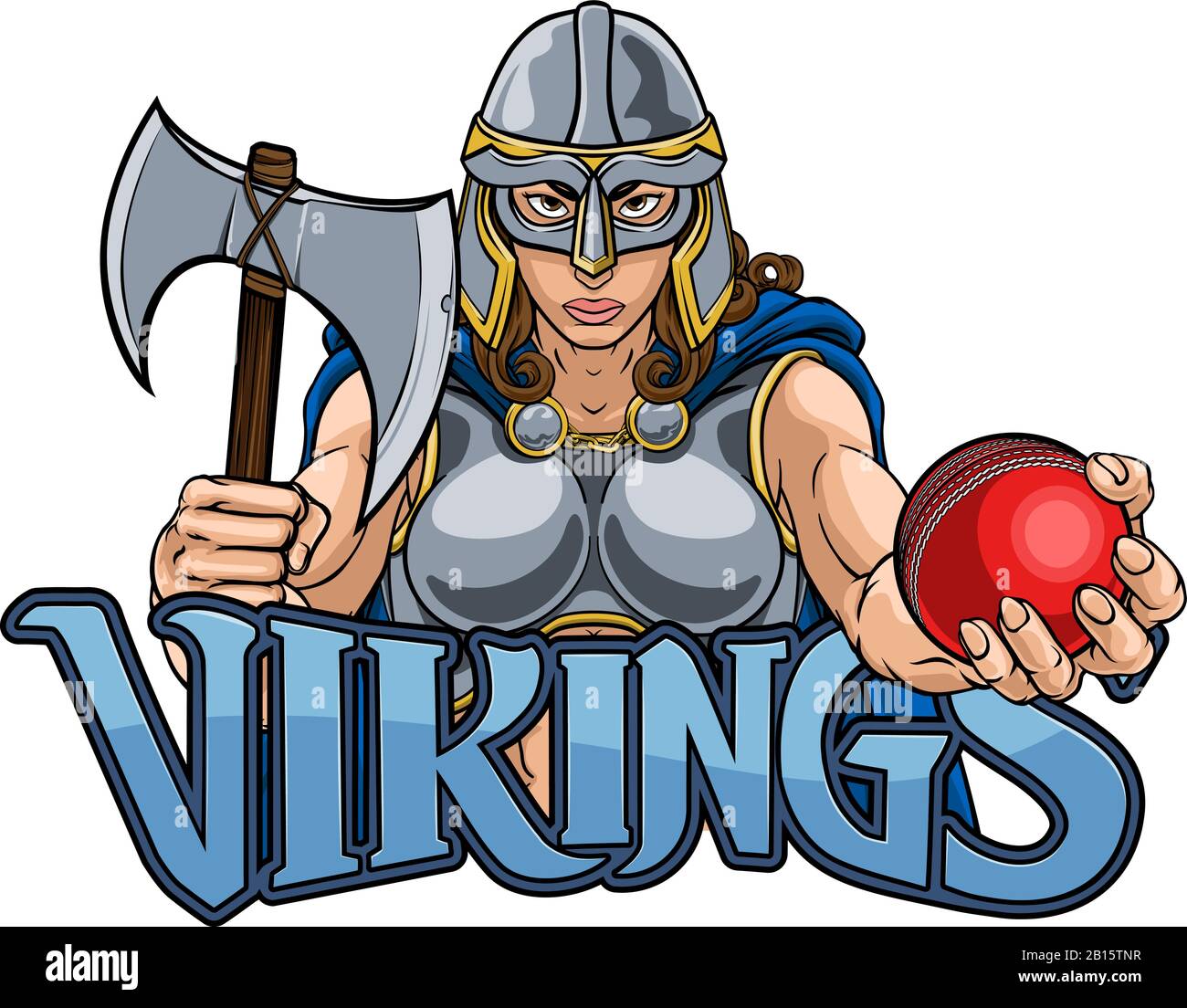 Viking Software keltischen Ritter Cricket Kriegerin Stock Vektor