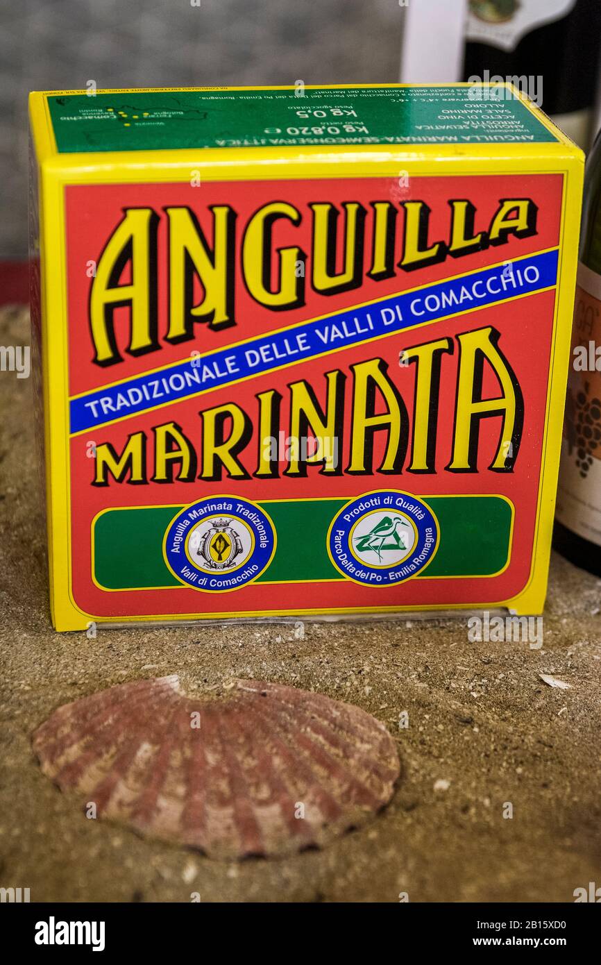 Italien Emilia Romagna Comacchio - Ael Festival "Anguilla Marinata" Stockfoto