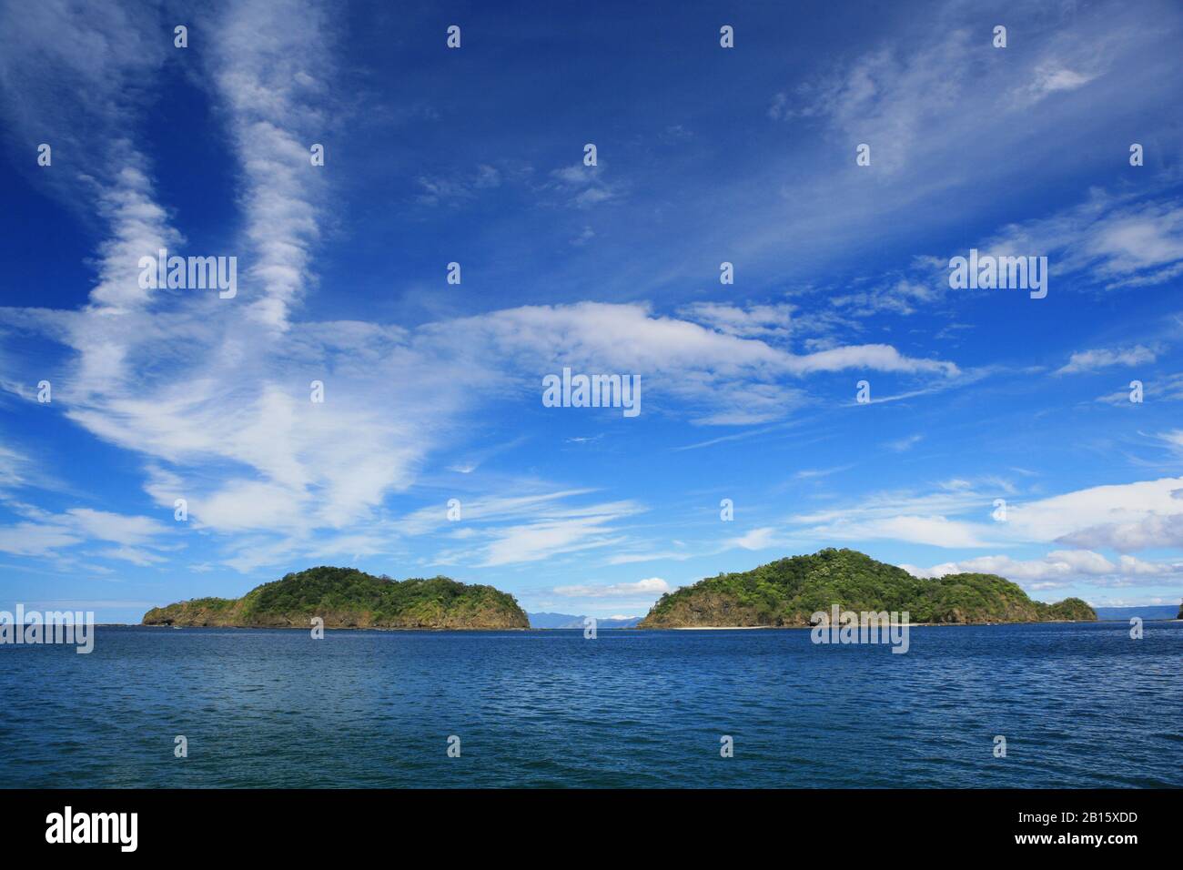 Islas Palmares (Palmares-Inseln), Papagayo-Halbinsel, Guanacaste, Costa Rica. Stockfoto