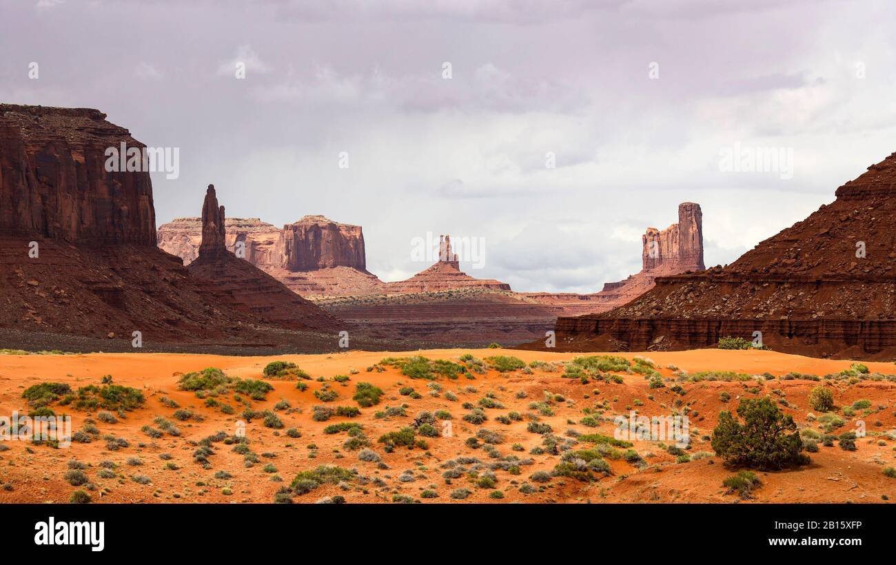 Monument Valley, Navajo Nation, Navajo Reservation, Oljato-Monument Valley Stockfoto