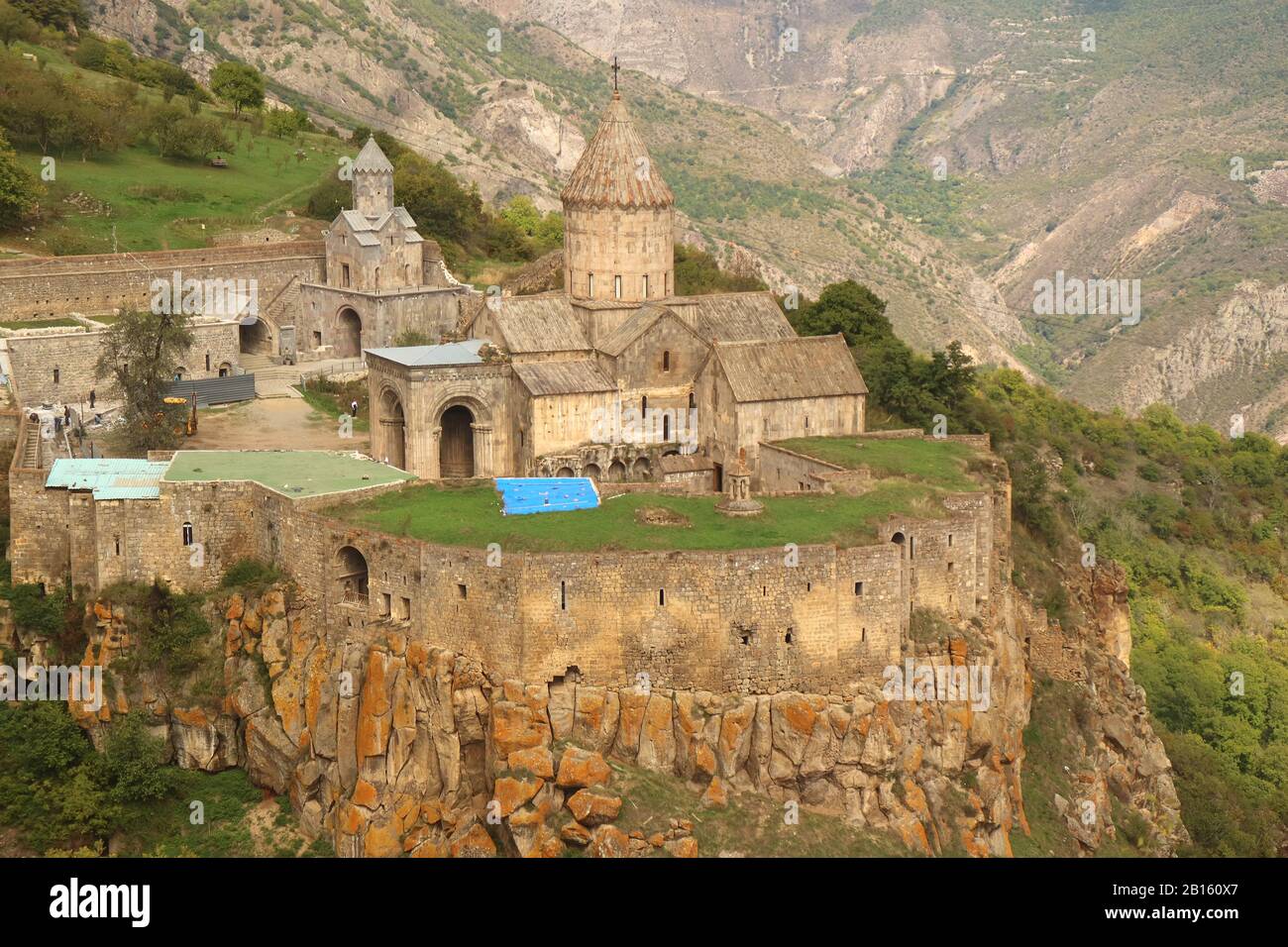 Der Komplex des Klosters Tatev Befindet sich auf dem Großen Basaltplateau in der Provinz Syunik in Süddarmenien Stockfoto