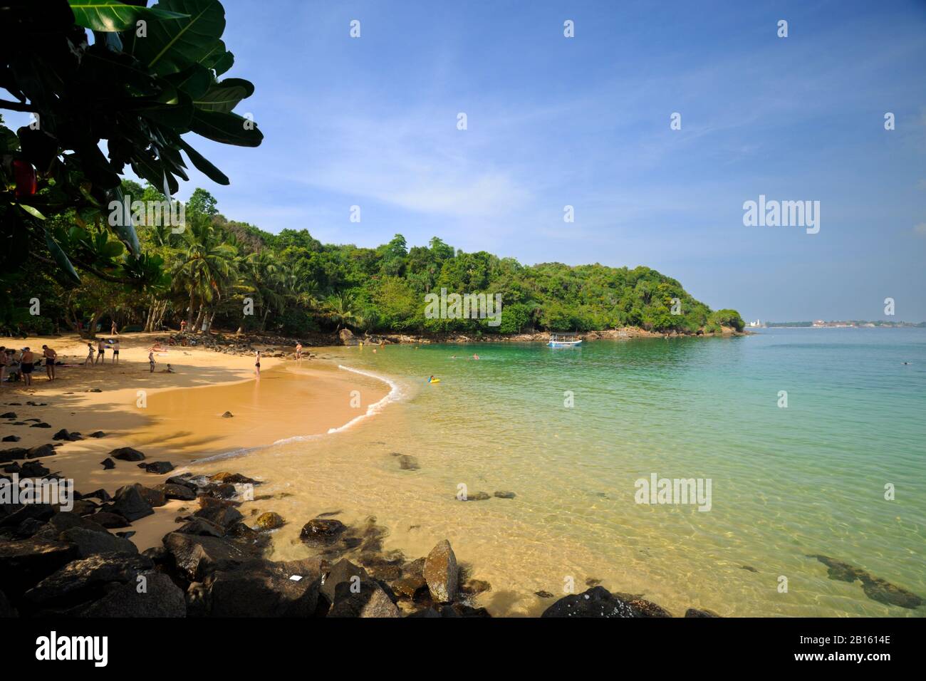Sri Lanka, Galle, Unawatuna, Jungle Beach Stockfoto