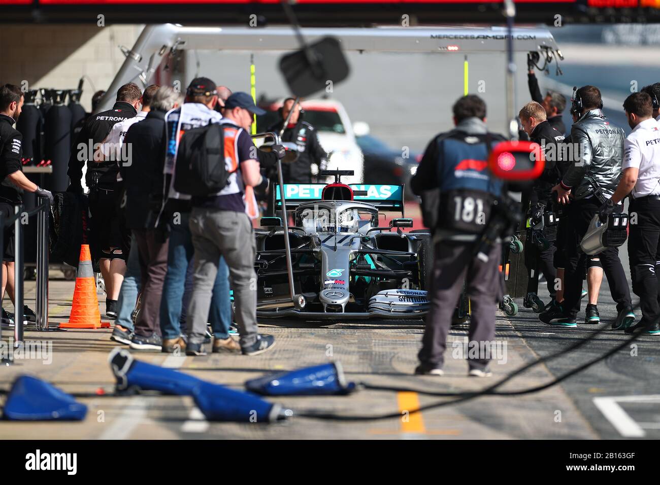 77 #Valteri Bottas; Mercedes AMG Team F1. Formel-1-Weltmeisterschaft 2020, Wintertesttage #1 2020 Barcelona, 19./21. Februar 2020. Stockfoto