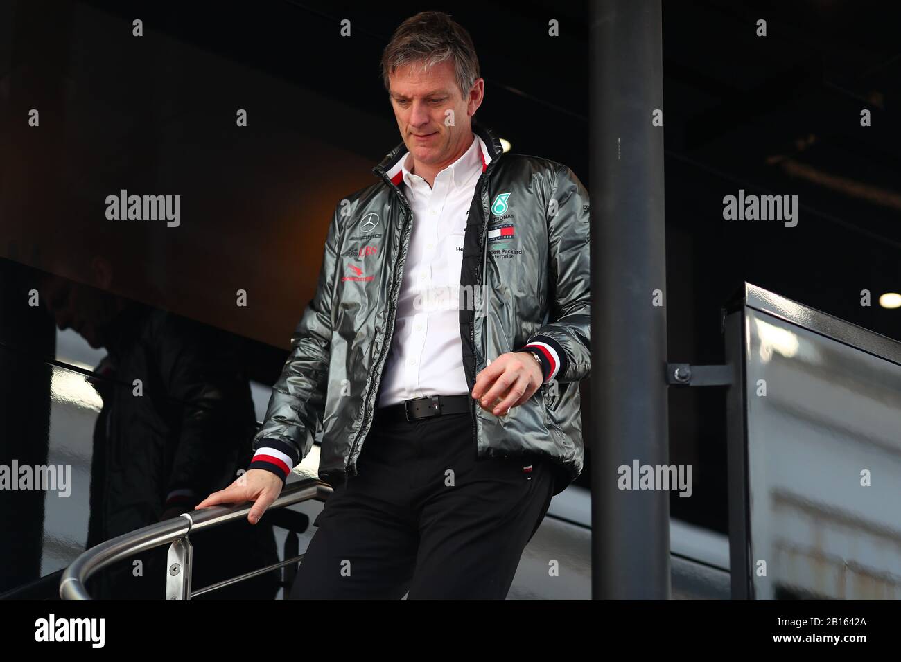James Allison Mercedes-Ingenieur von AMG F1, Formel-1-Weltmeisterschaft 2020, Wintertesttage #1 2020 Barcelona, 19. Bis 21. Februar 2020. Stockfoto