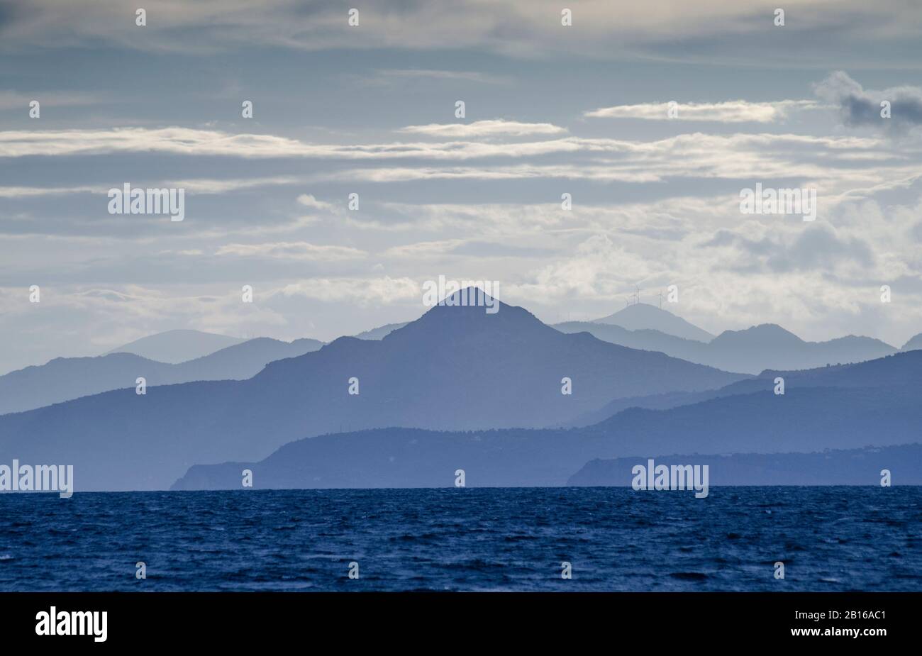 Dramatische Berglandschaft Stockfoto