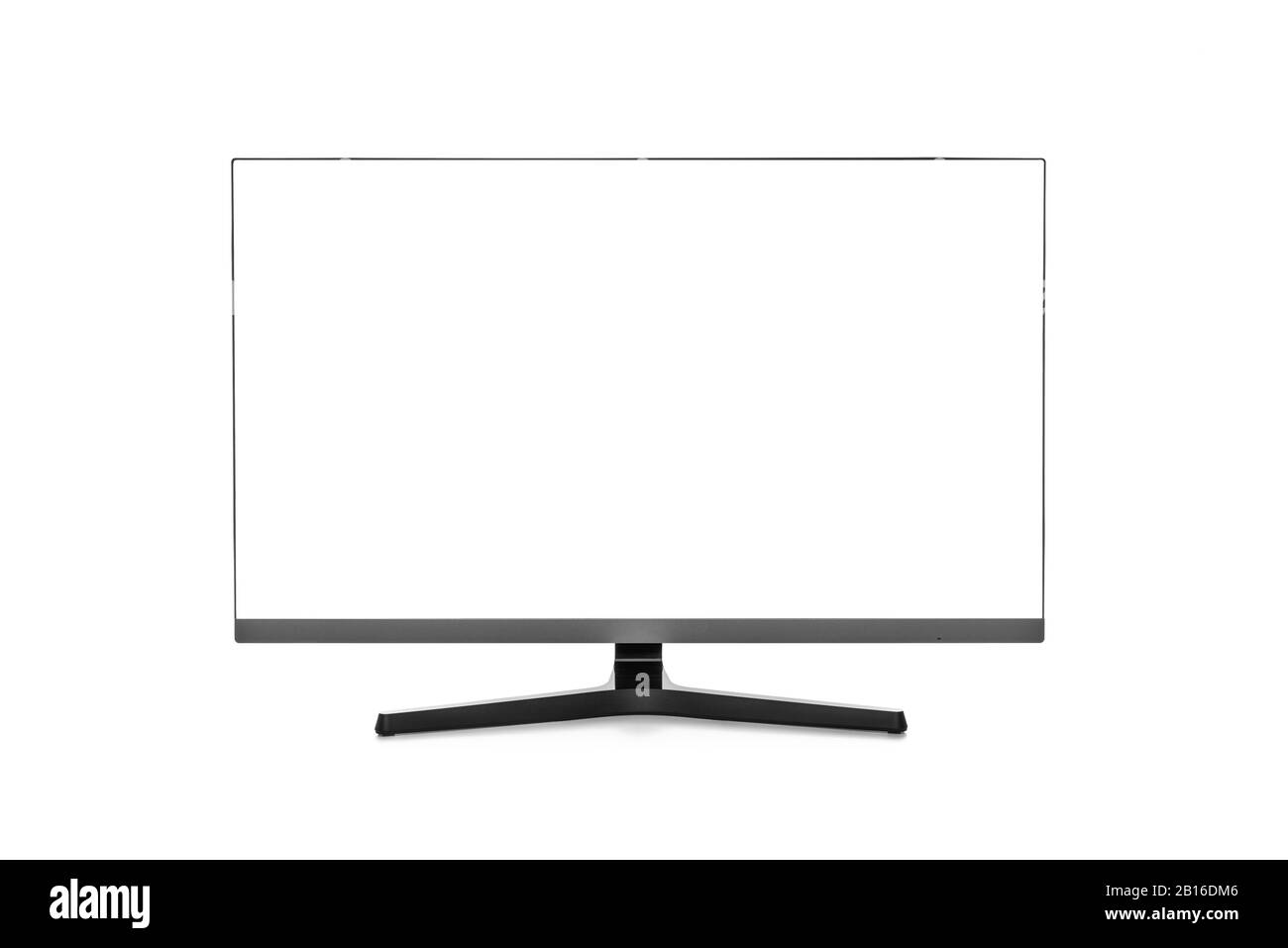 Computermonitor oder LCD-Fernseher, weiß isoliert. Stockfoto