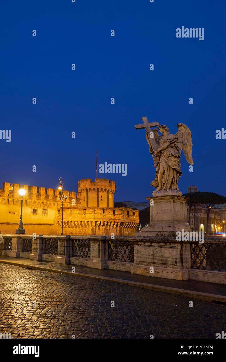 Engelsburg, wunderschönes Nachmittaglicht. Rom, Italien Stockfoto