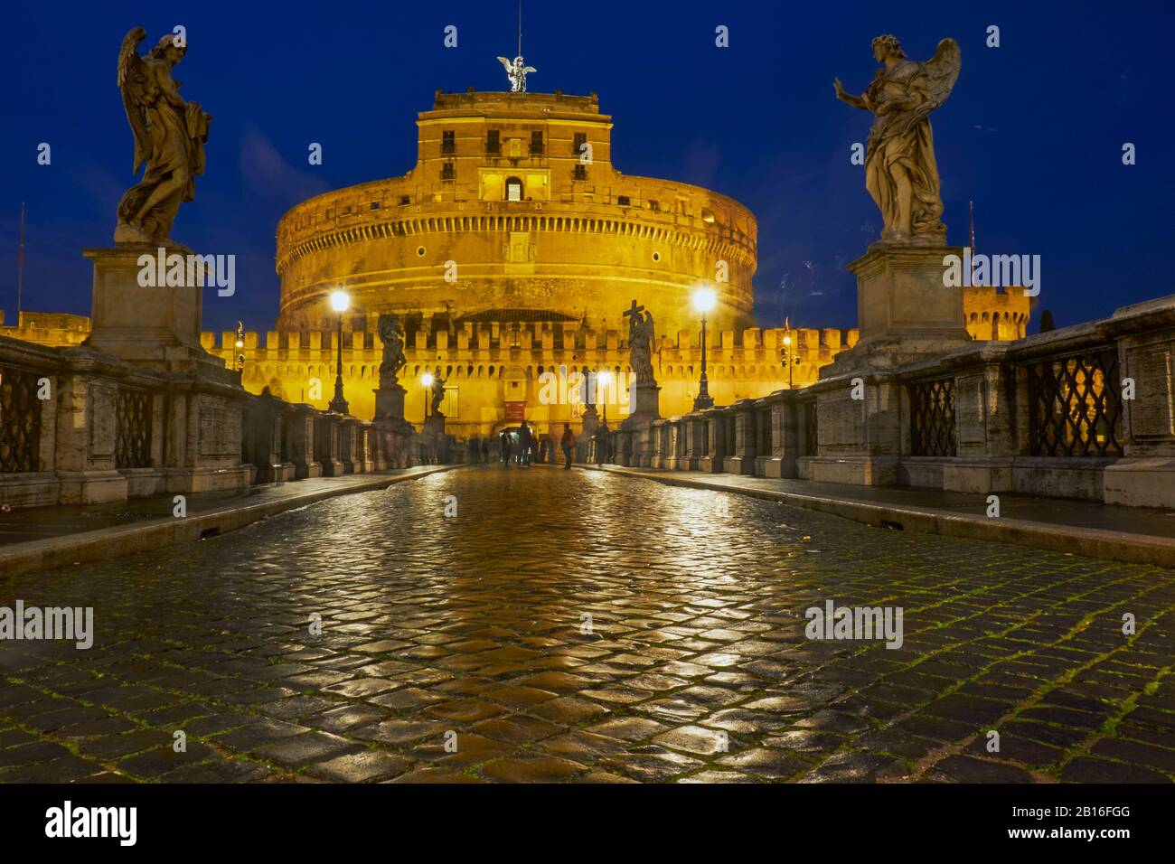 Engelsburg, wunderschönes Nachmittaglicht. Rom, Italien Stockfoto