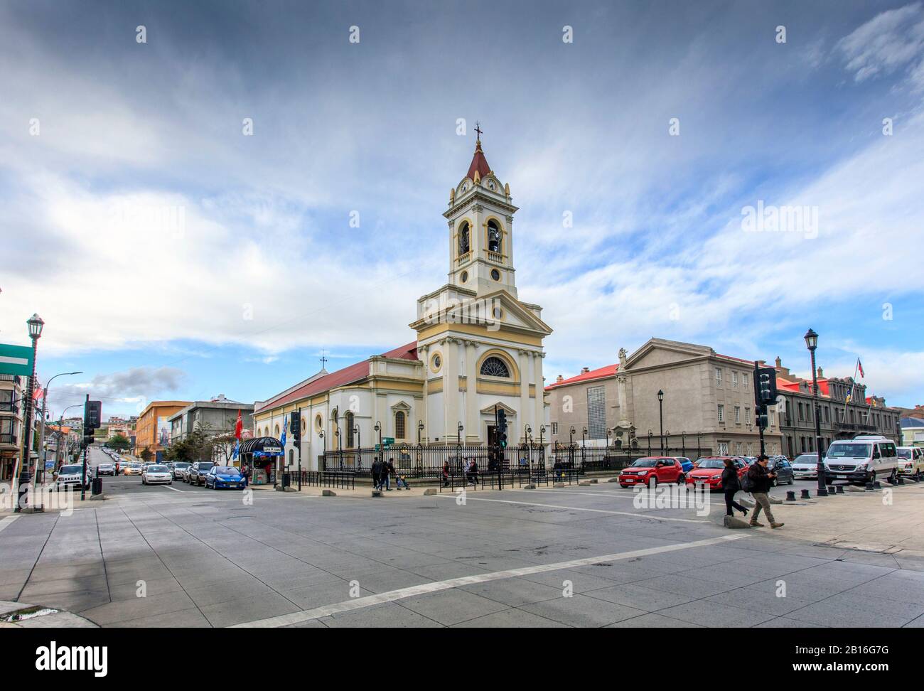 Kathedrale von Punta Arenas. Magallanes Region. Chile Stockfoto