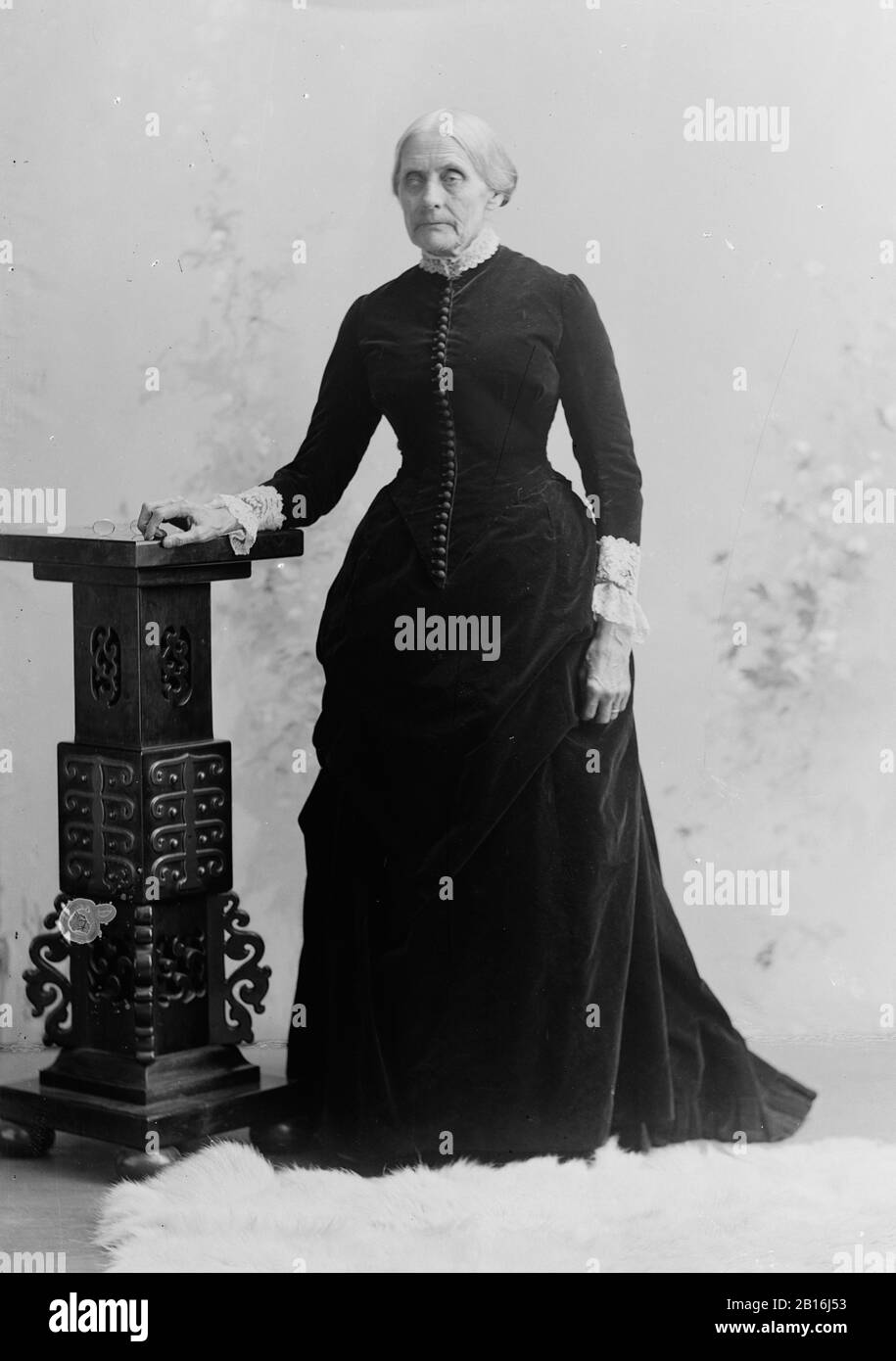 Susan B. Anthony, Susan B. Anthony (1820-1906) amerikanische Sozial-Reformerin und Frauenrechtlerin, die eine entscheidende Rolle in der Frauenwahlrechtsbewegung spielte. Stockfoto