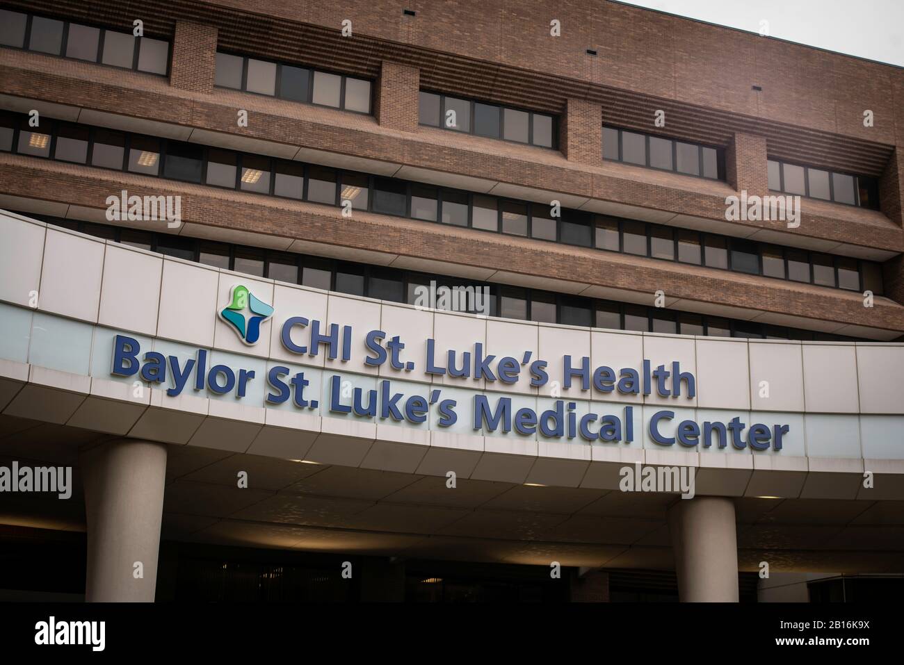 Houston, Texas - 11. Februar 2020: Chi St. Luke's Health - Baylor Medical Center Stockfoto