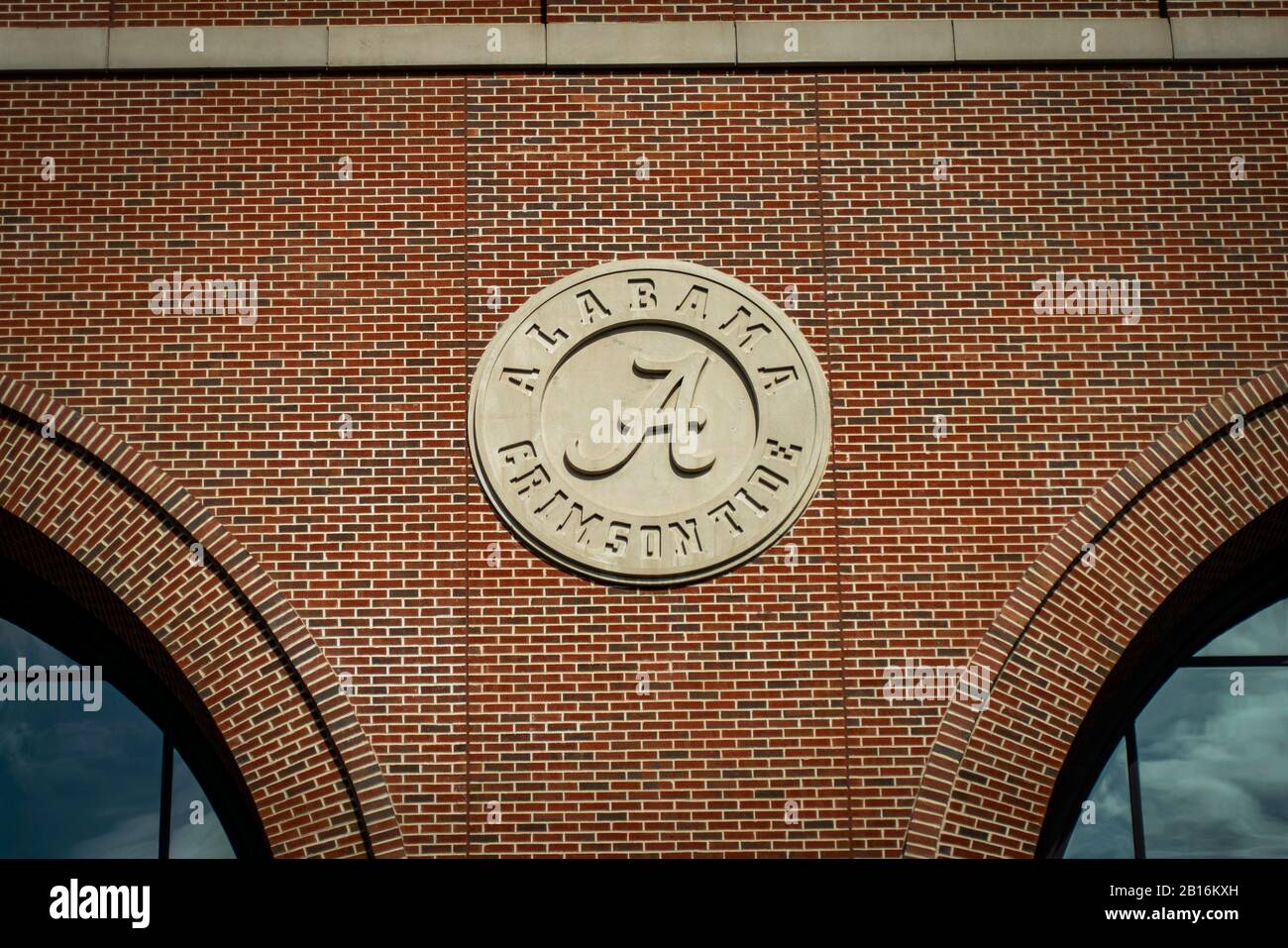 Tuscaloosa, Alabama - 8. Februar 2020: College-Campus der University of Alabama Crimson Tide Stockfoto