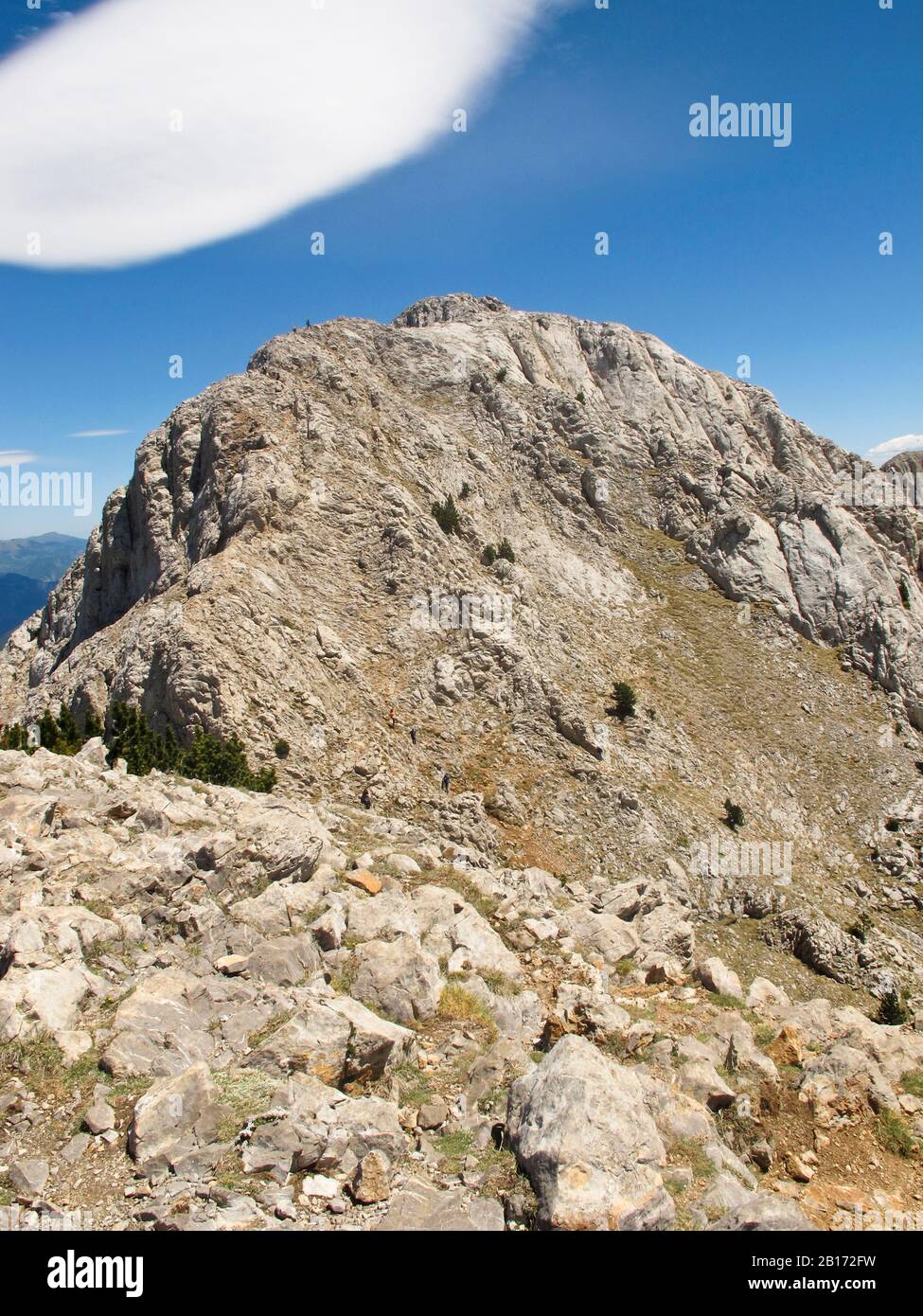 Pedraforca Peak. Sierra del Cadi. Barcelona. Spanien Stockfoto
