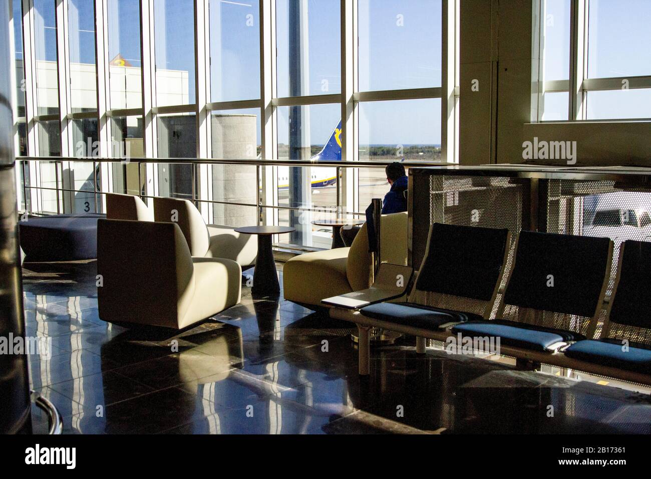 Leeren Flughafen Stockfoto