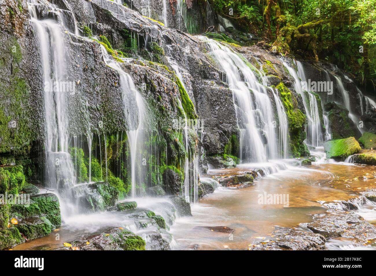 Neuseeland, Ozeanien, Südinsel, Otago, Südosten, Die Catlins, Purakaunui Falls Stockfoto